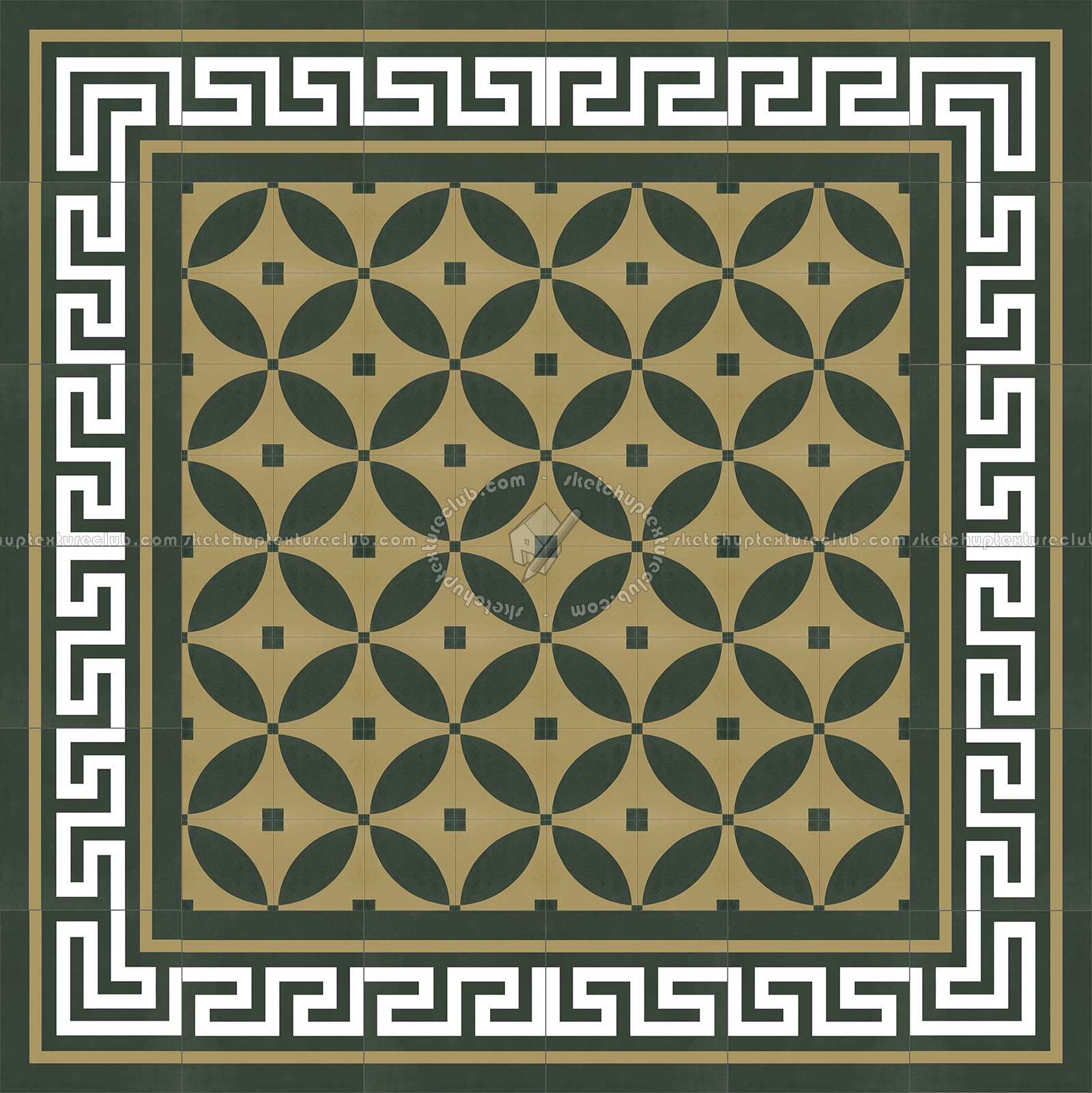 Textures   -   ARCHITECTURE   -   TILES INTERIOR   -   Cement - Encaustic   -   Victorian  - Victorian cement floor tile texture seamless 13841 (seamless)