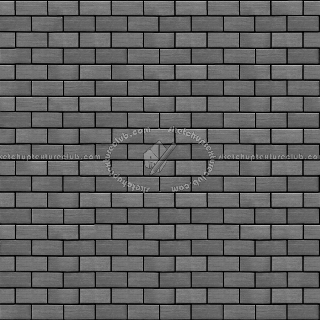 Textures   -   MATERIALS   -   METALS   -   Facades claddings  - Metal brick facade cladding texture seamless 10287 (seamless)