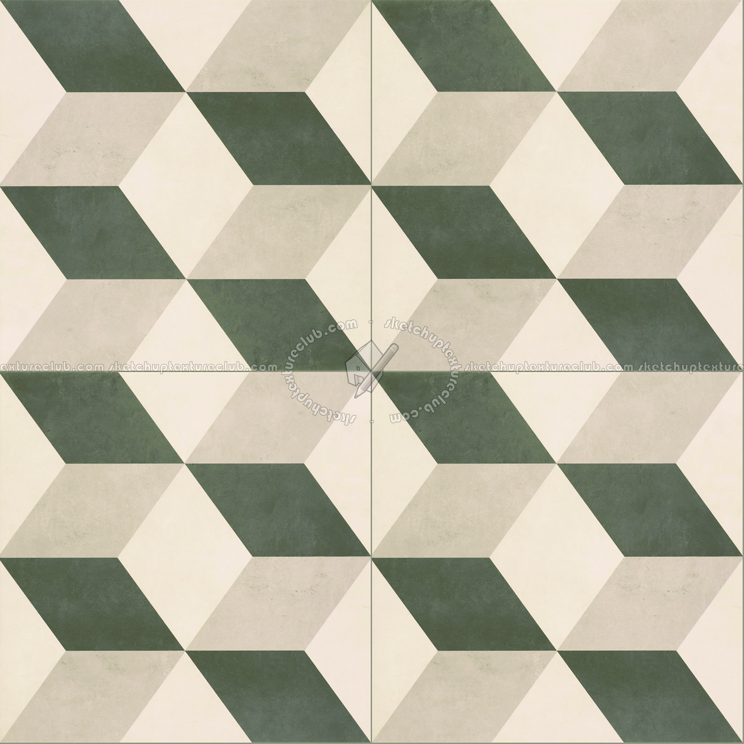 Textures - ARCHITECTURE - TILES INTERIOR - Cement - Encaustic - Encaustic - Encaustic cement ornate tile texture seamless 13625 (seamless)
