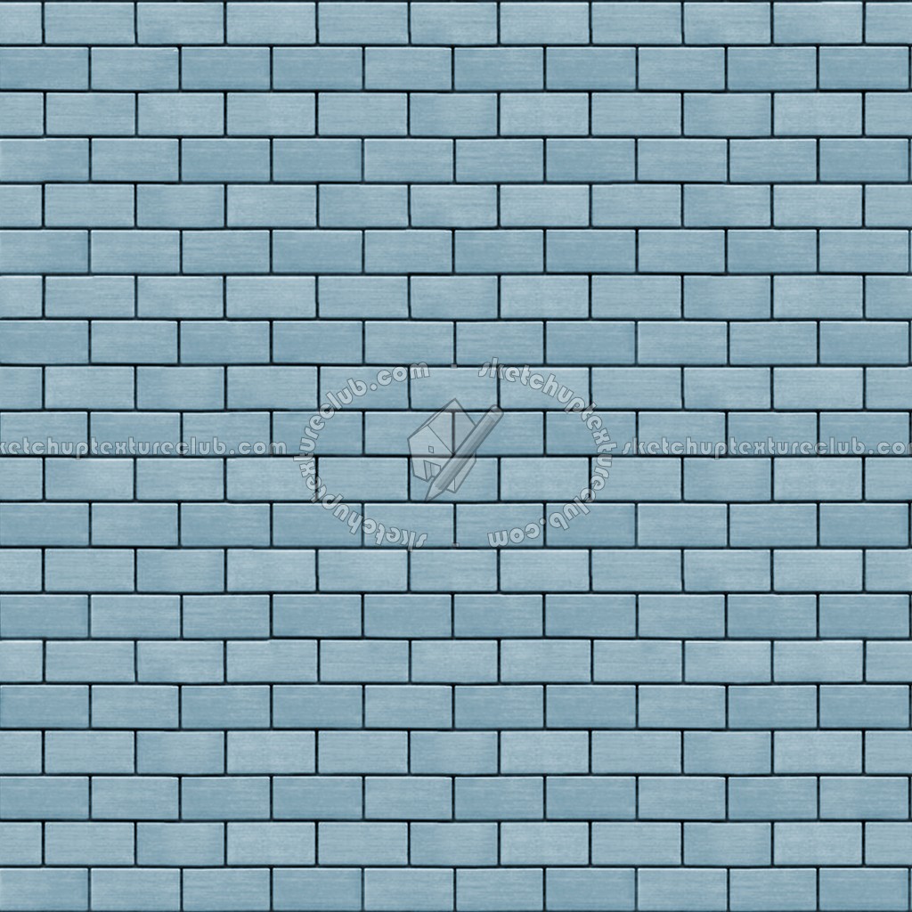 Textures - MATERIALS - METALS - Facades claddings - Metal brick facade cladding texture seamless 10291 (seamless)