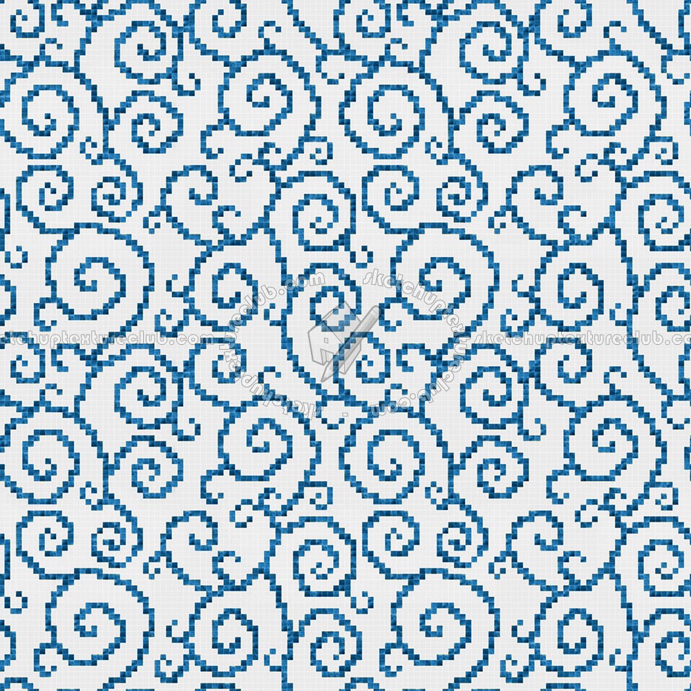 Textures   -   ARCHITECTURE   -   TILES INTERIOR   -   Mosaico   -   Classic format   -   Patterned  - Mosaico patterned tiles texture seamless 15222 (seamless)