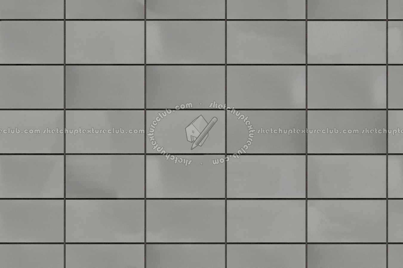 Textures - MATERIALS - METALS - Facades claddings - Metal brick facade cladding texture seamless 10295 (seamless)