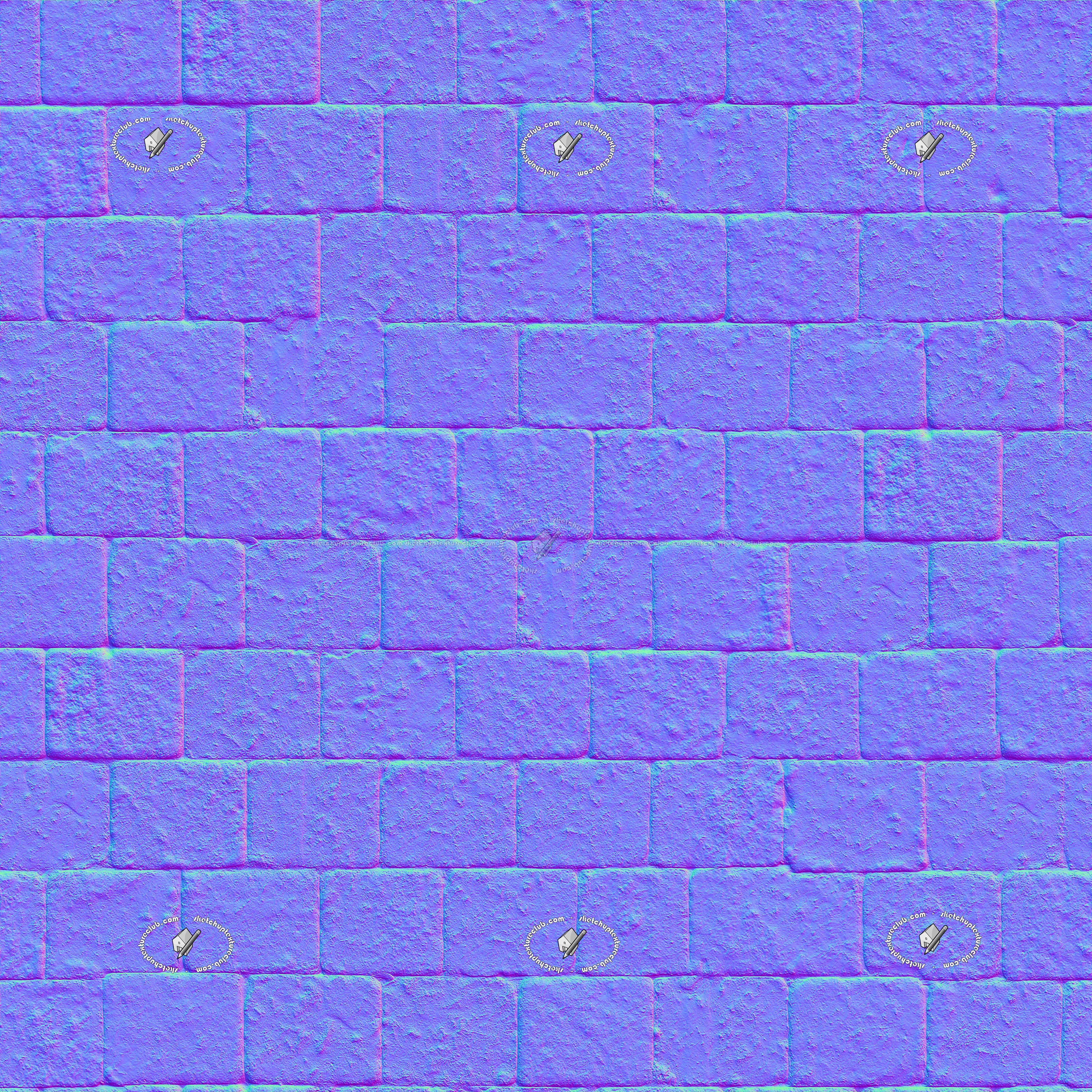 Textures   -   ARCHITECTURE   -   PAVING OUTDOOR   -   Pavers stone   -   Blocks regular  - Pavers stone regular blocks texture seamless 20772 - Normal