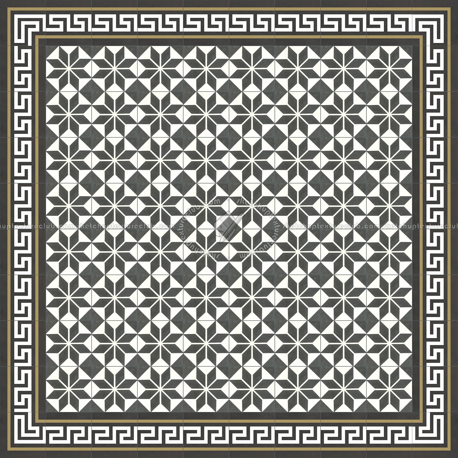 Textures   -   ARCHITECTURE   -   TILES INTERIOR   -   Cement - Encaustic   -   Victorian  - Victorian cement floor tile texture seamless 13858 (seamless)