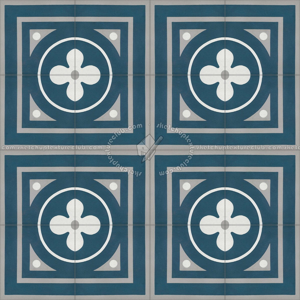 Textures   -   ARCHITECTURE   -   TILES INTERIOR   -   Cement - Encaustic   -   Victorian  - Victorian cement floor tile texture seamless 13859 (seamless)