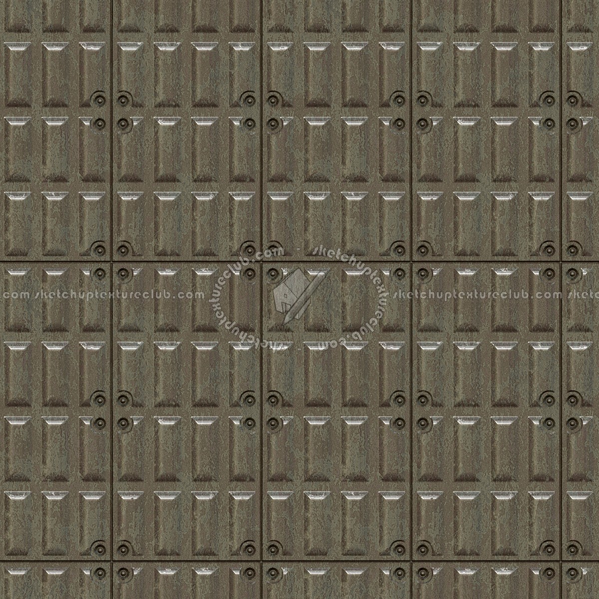 Textures - MATERIALS - METALS - Plates - Industrial iron metal plate texture seamless 10780 (seamless)