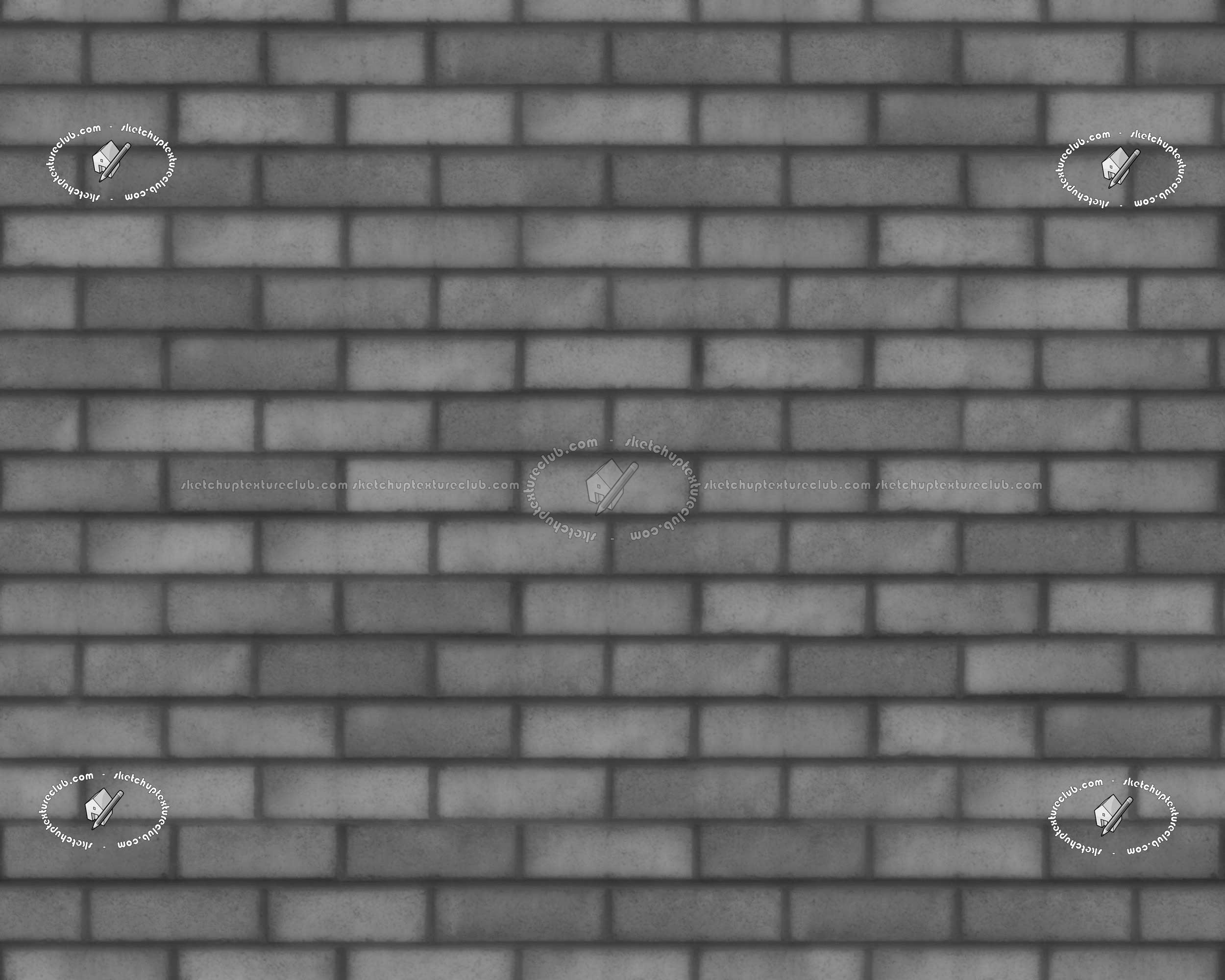 Textures   -   ARCHITECTURE   -   BRICKS   -   Facing Bricks   -   Rustic  - England rustic facing bricks texture seamless 20866 - Displacement