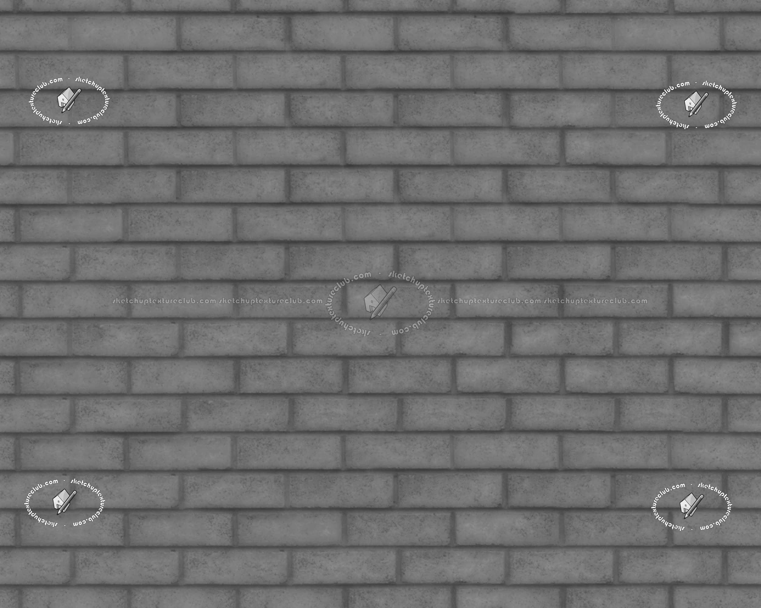 Textures   -   ARCHITECTURE   -   BRICKS   -   Facing Bricks   -   Rustic  - England rustic facing bricks texture seamless 20870 - Displacement