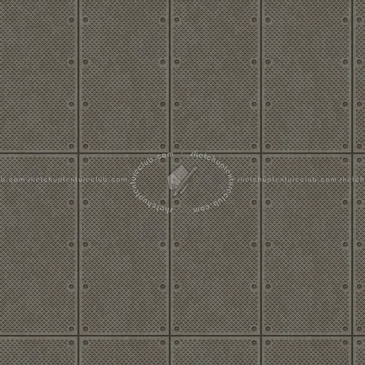Textures - MATERIALS - METALS - Plates - Industrial iron metal plate texture seamless 10788 (seamless)
