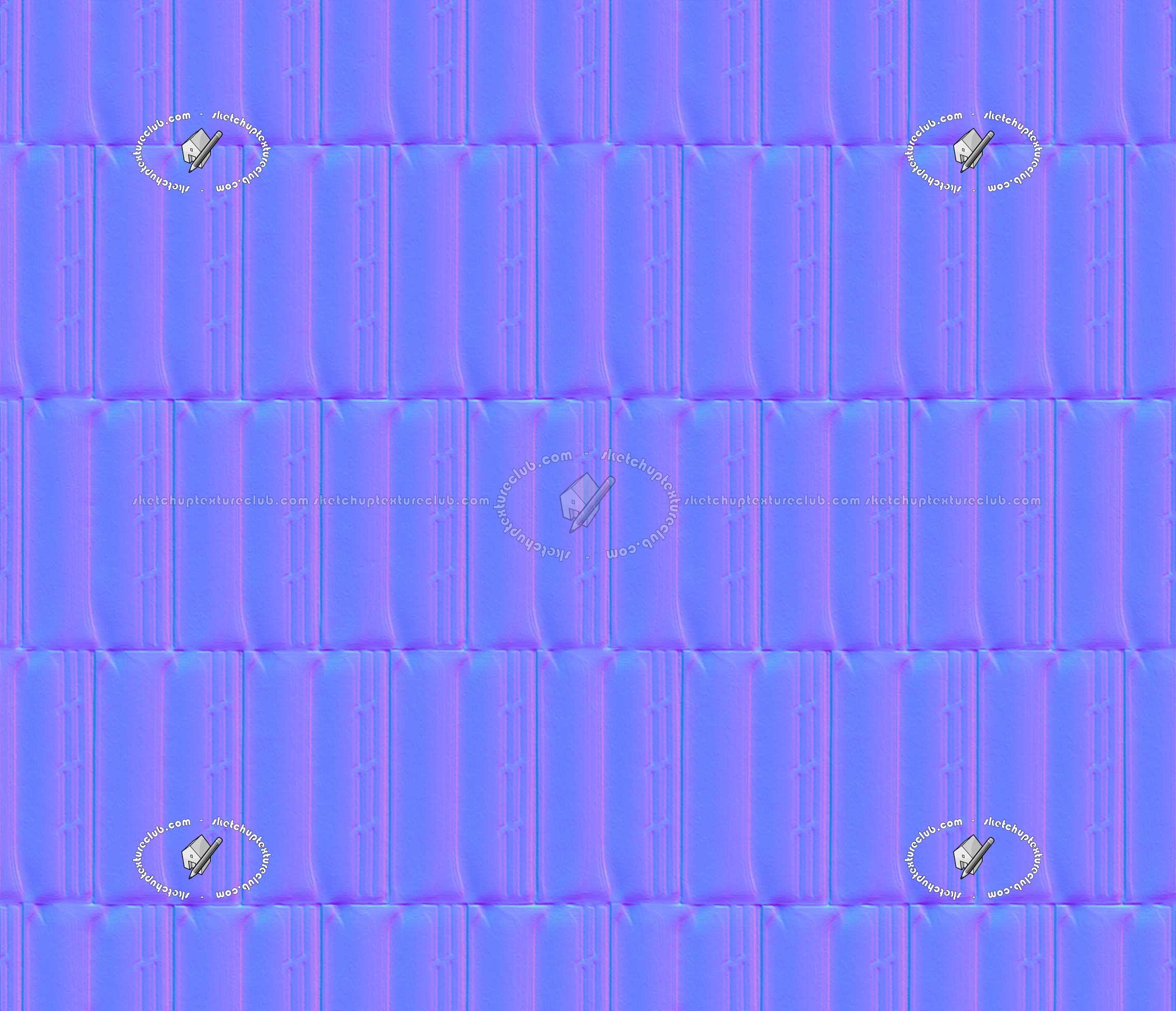 Textures   -   ARCHITECTURE   -   ROOFINGS   -   Clay roofs  - White clay roof texture seamless 20920 - Normal