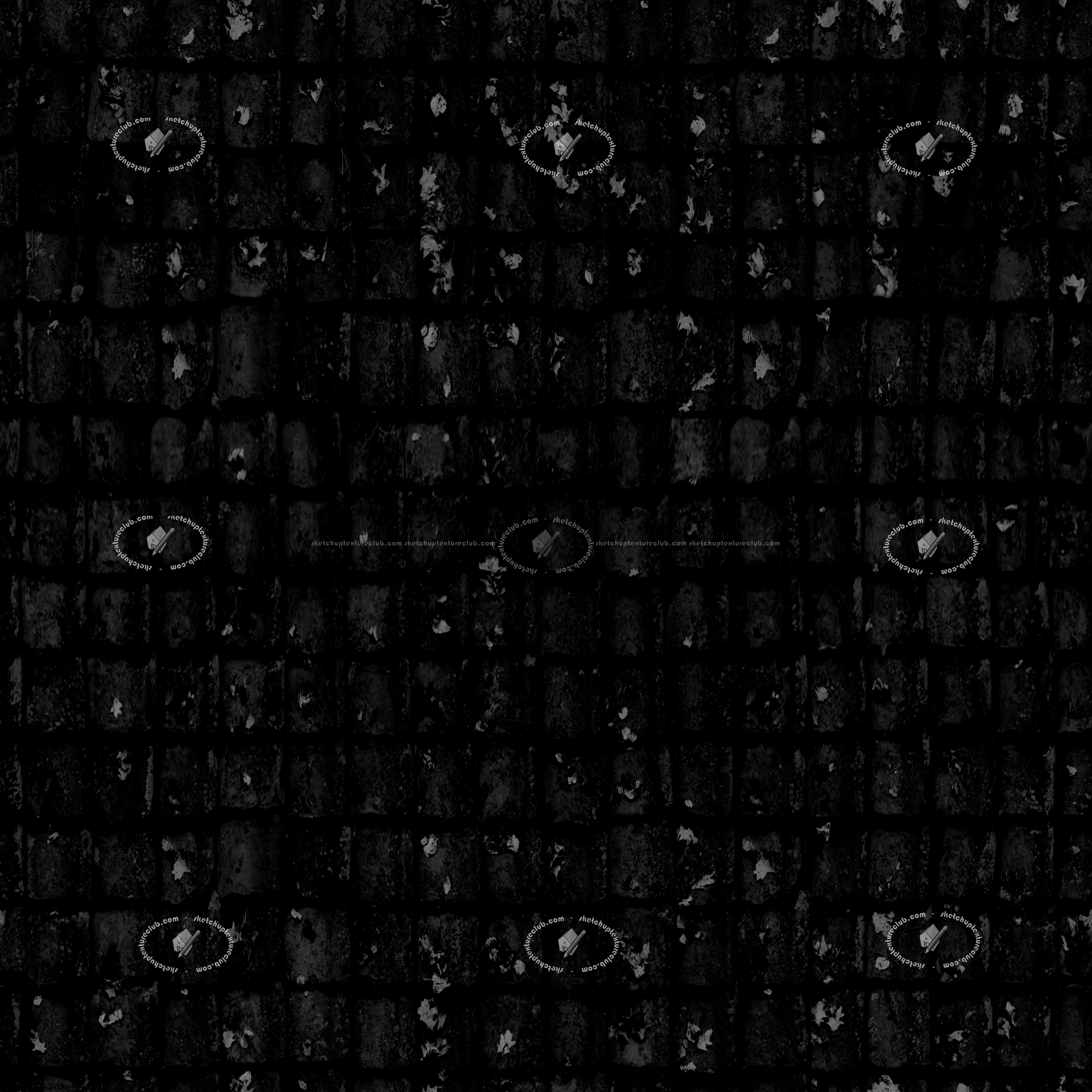 Textures   -   ARCHITECTURE   -   ROOFINGS   -   Clay roofs  - Clay roof with leaves texture seamless 21258 - Specular