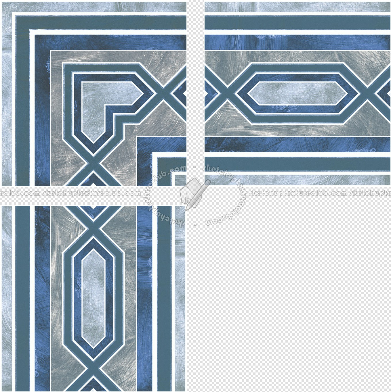 Textures   -   ARCHITECTURE   -   TILES INTERIOR   -   Cement - Encaustic   -   Encaustic  - Border traditional encaustic cement ornate tile texture seamless 13654 (seamless)