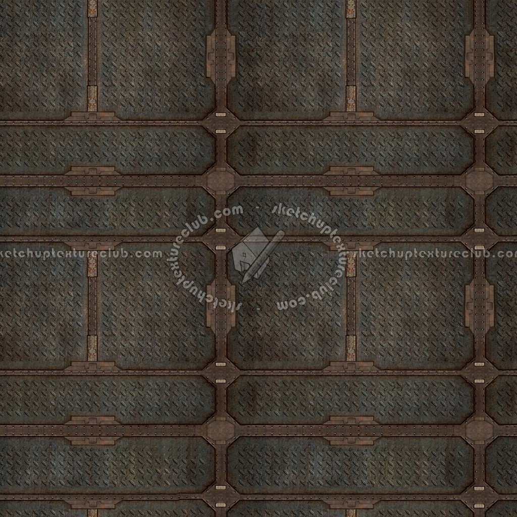 Textures   -   MATERIALS   -   METALS   -   Plates  - Industrial iron metal plate texture seamless 10795 (seamless)