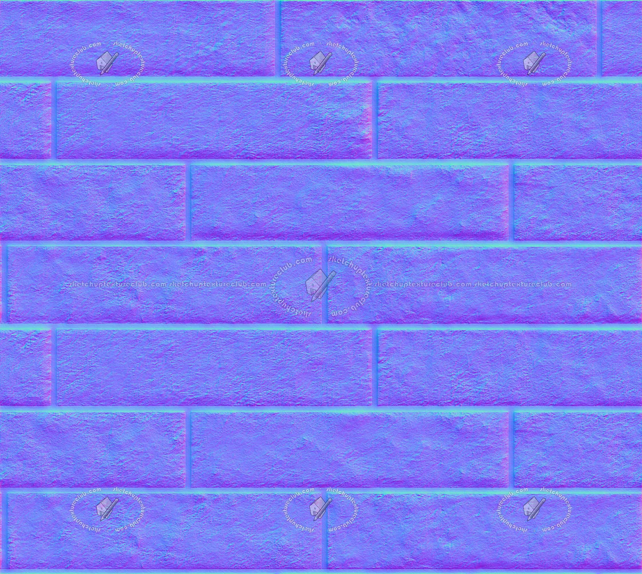 Textures   -   ARCHITECTURE   -   BRICKS   -   Facing Bricks   -   Rustic  - Rustic facing bricks texture seamless 21267 - Normal