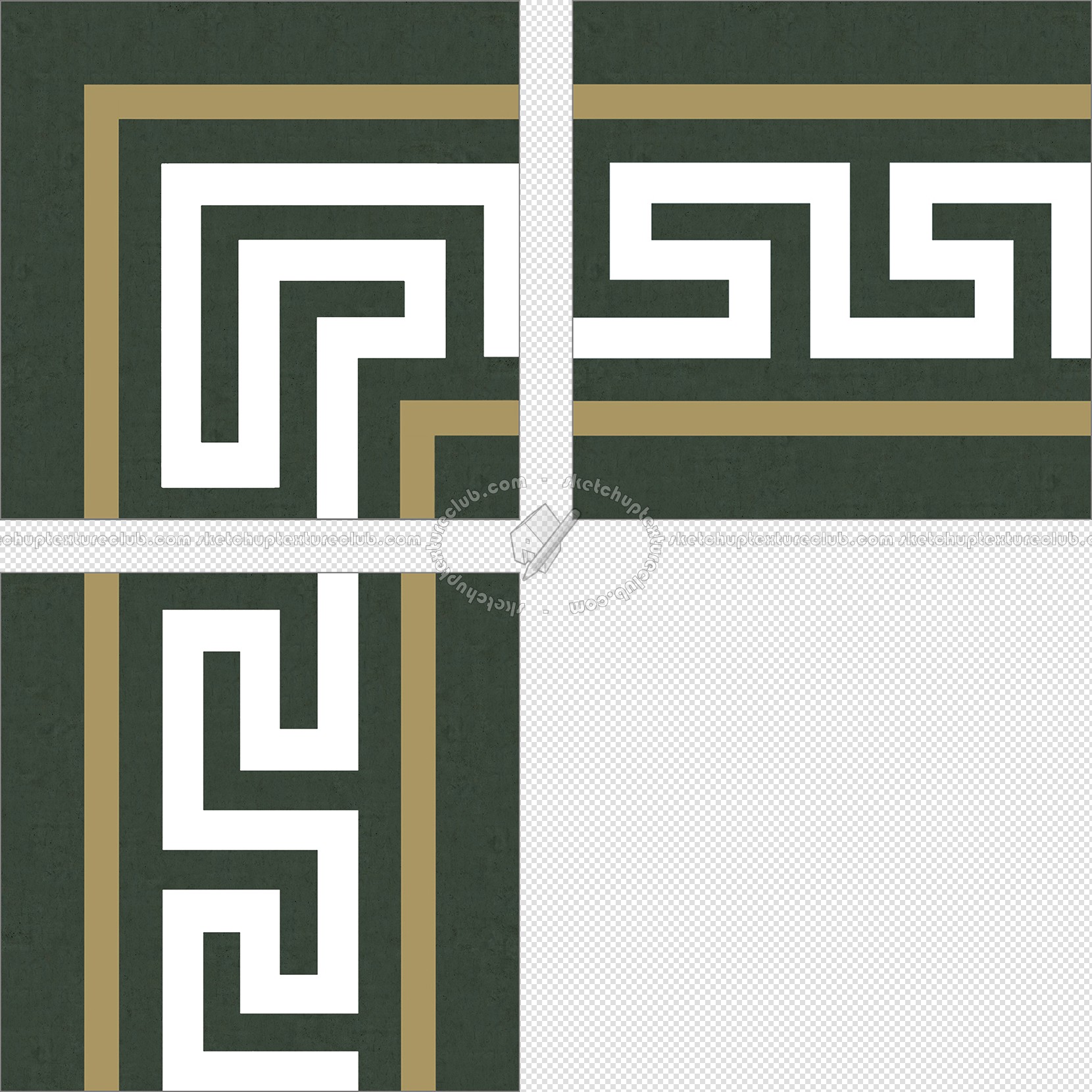 Textures   -   ARCHITECTURE   -   TILES INTERIOR   -   Cement - Encaustic   -   Victorian  - Greek border tiles cement floor texture seamless 13879 (seamless)