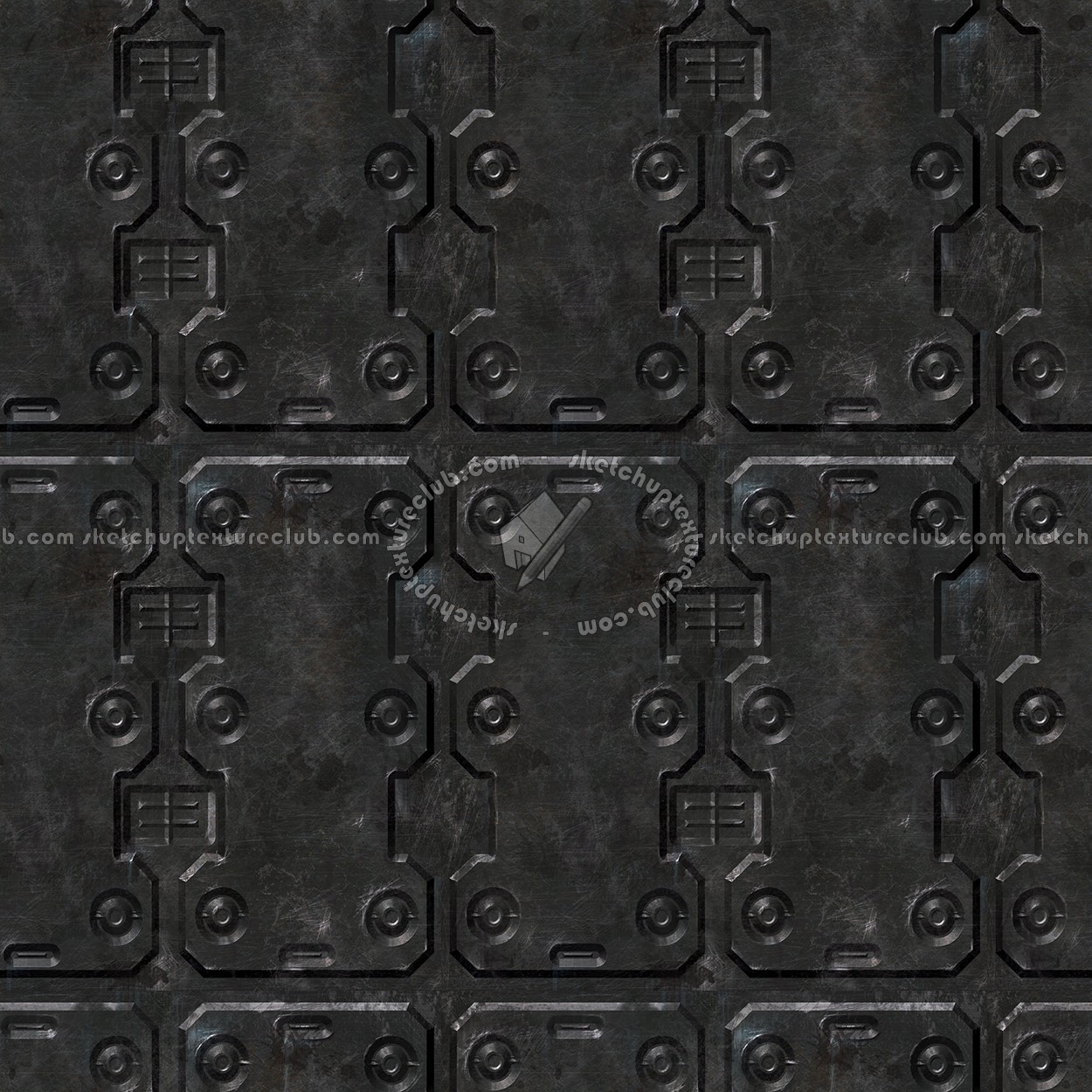Textures   -   MATERIALS   -   METALS   -   Plates  - Black iron metal plate texture seamless 10813 (seamless)