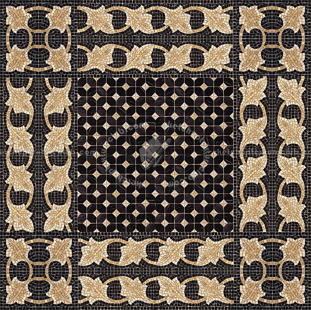 Textures   -   ARCHITECTURE   -   TILES INTERIOR   -   Mosaico   -   Classic format   -   Patterned  - Mosaico patterned tiles texture seamless 16473 (seamless)