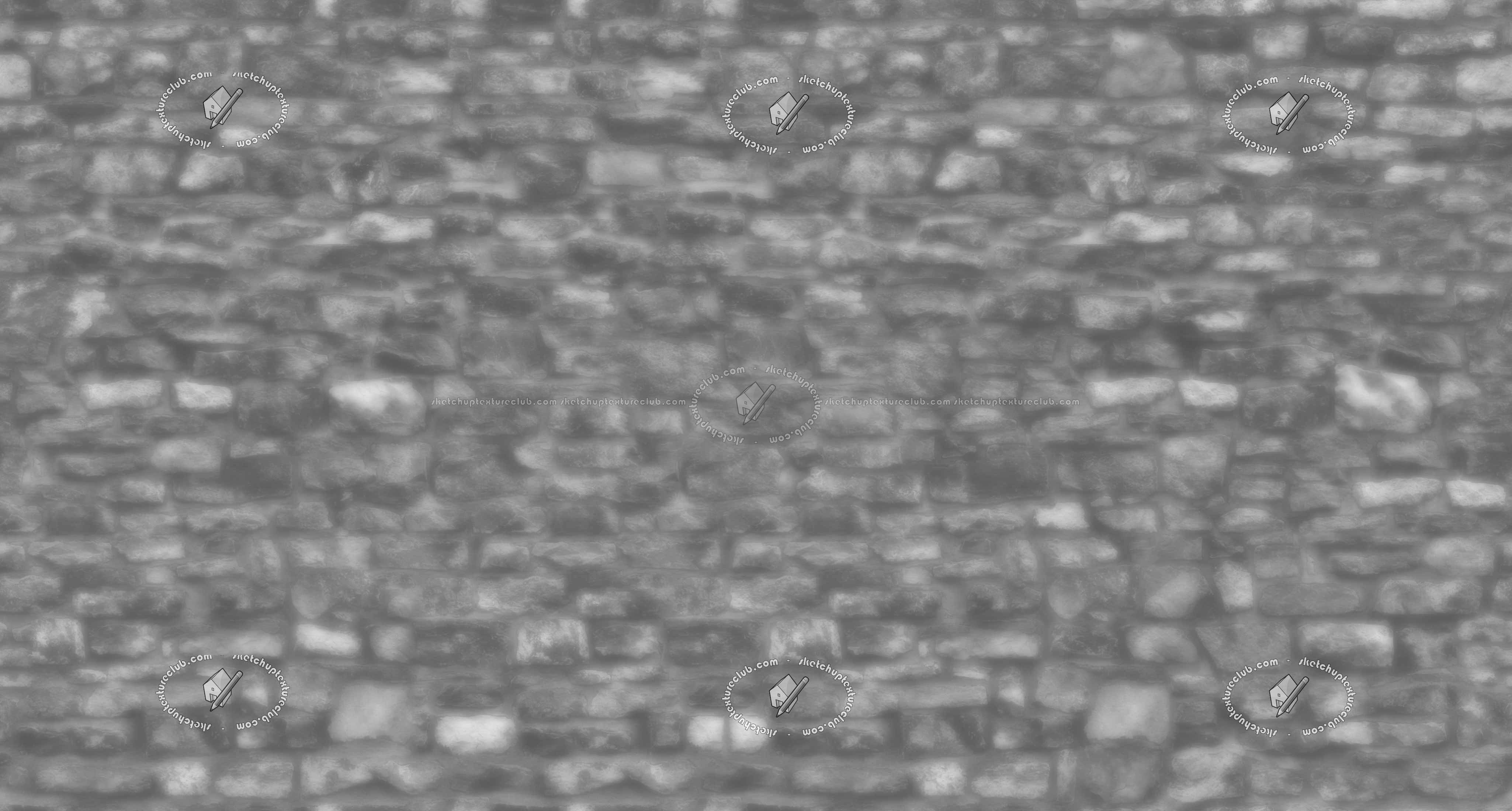Textures   -   ARCHITECTURE   -   STONES WALLS   -   Stone walls  - Old wall stone texture seamless 21205 - Displacement