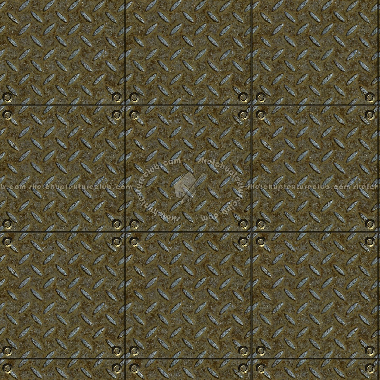 Textures   -   MATERIALS   -   METALS   -   Plates  - Rusty iron metal plate texture seamless 10817 (seamless)