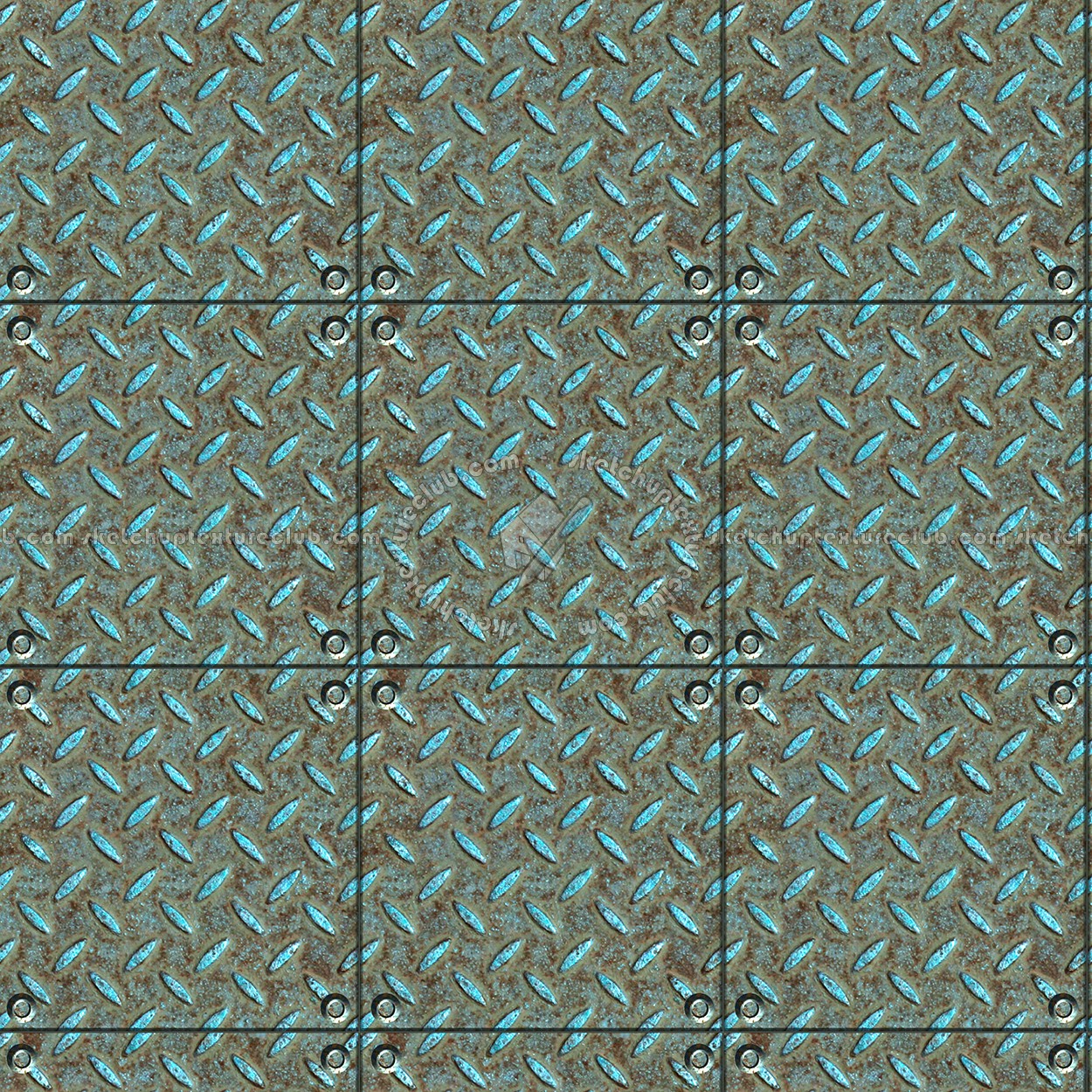 Textures   -   MATERIALS   -   METALS   -   Plates  - Rusty iron metal plate texture seamless 10818 (seamless)