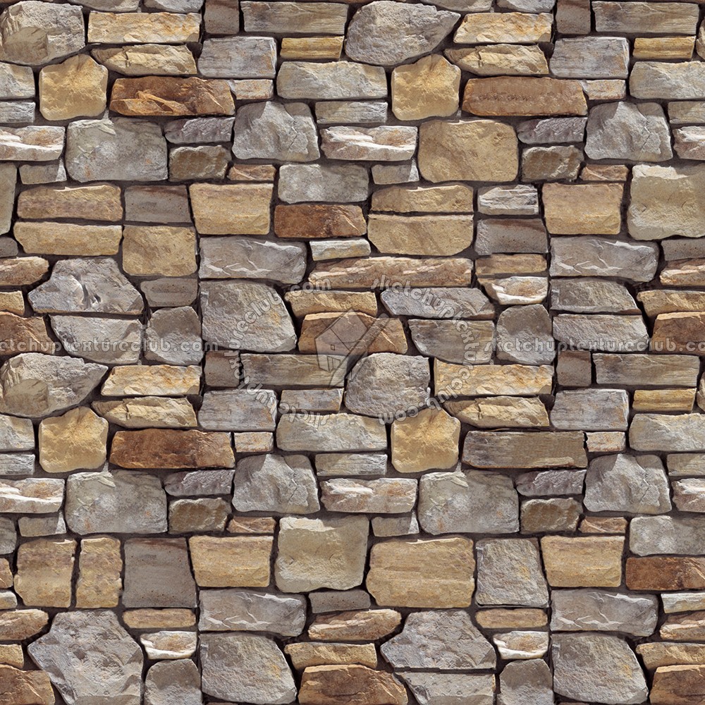Seamless Texture Stone Walls Cladding