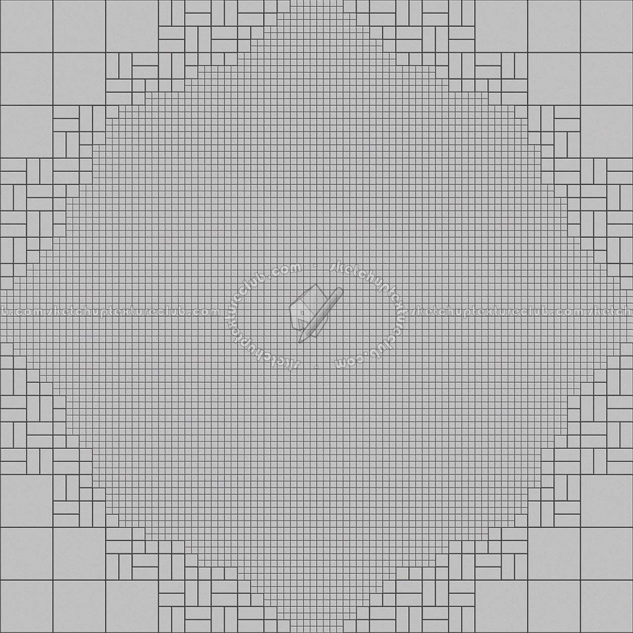 Textures   -   ARCHITECTURE   -   TILES INTERIOR   -   Mosaico   -   Classic format   -   Patterned  - Mosaico patterned tiles texture seamless 19769 - Bump