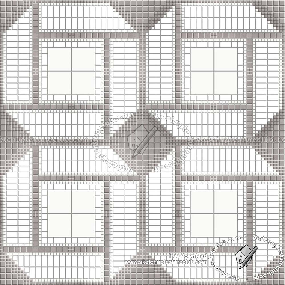 Textures   -   ARCHITECTURE   -   TILES INTERIOR   -   Mosaico   -   Classic format   -   Patterned  - Mosaico patterned tiles texture seamless 19770 (seamless)