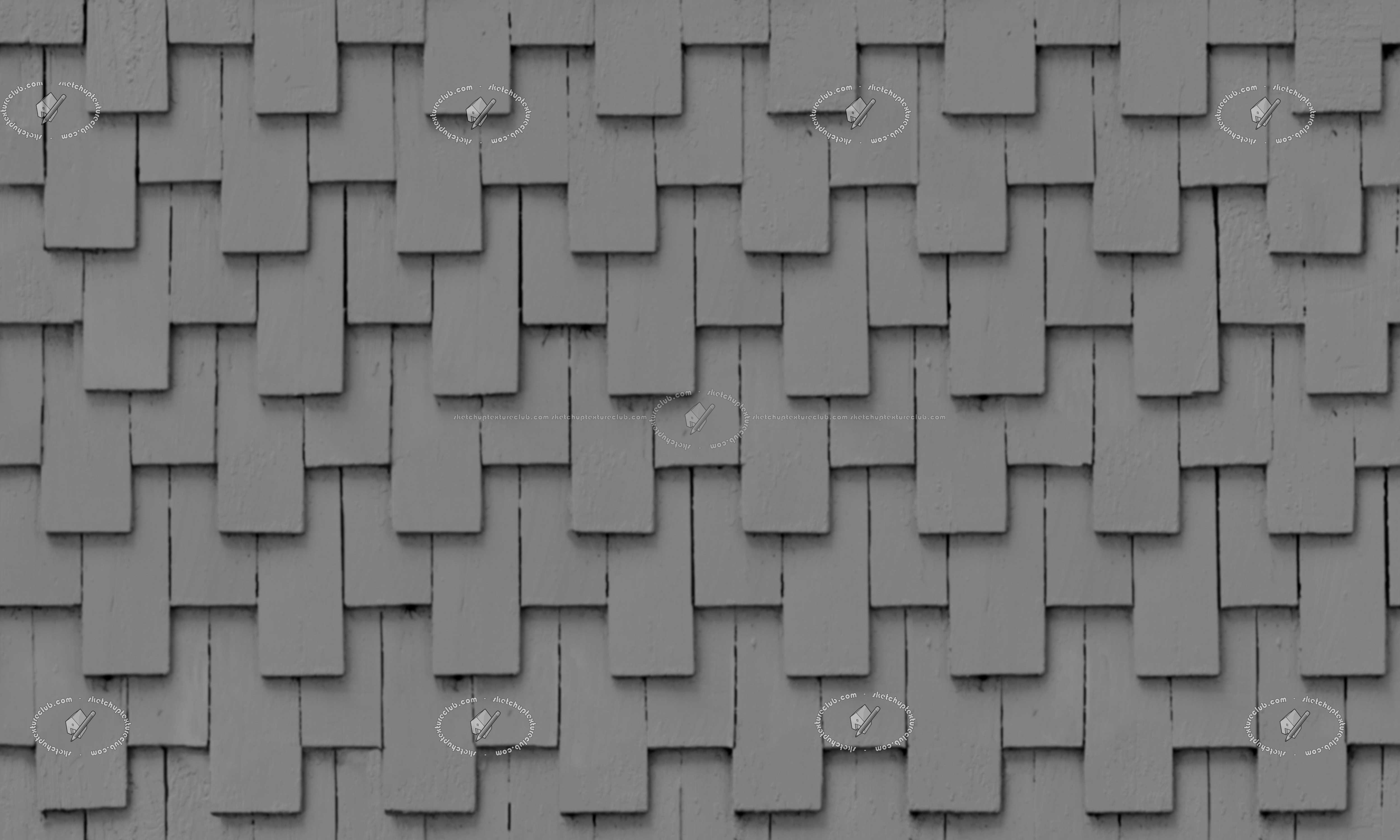 Textures   -   ARCHITECTURE   -   WOOD PLANKS   -   Siding wood  - Siding wood wall paneling texture seamless 20711 - Displacement