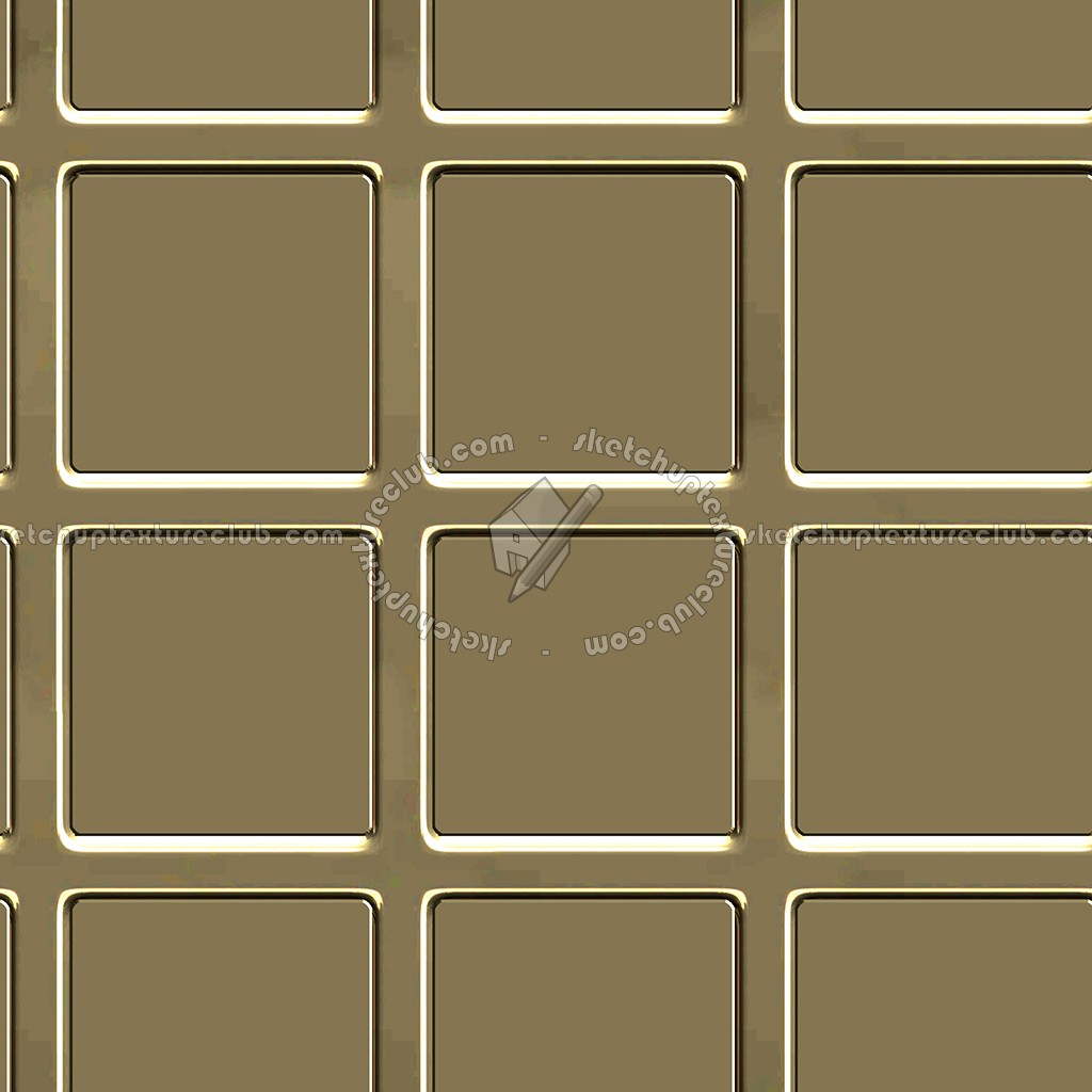 Textures - MATERIALS - METALS - Facades claddings - Brass metal facade cladding texture seamless 10380 (seamless)
