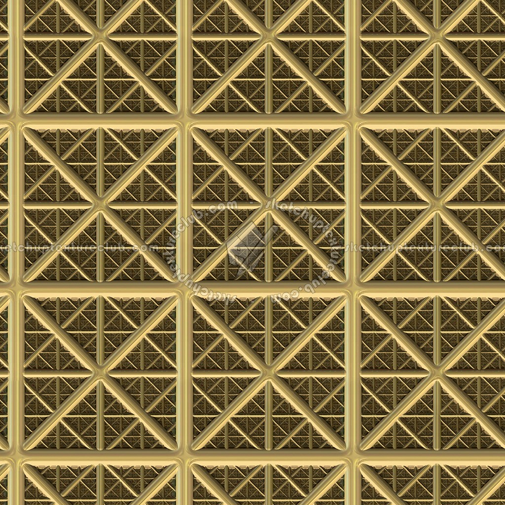 Textures - MATERIALS - METALS - Facades claddings - Brass metal facade cladding texture seamless 10385 (seamless)