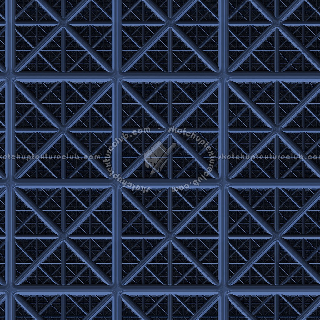 Textures - MATERIALS - METALS - Facades claddings - Blue metal facade cladding texture seamless 10386 (seamless)