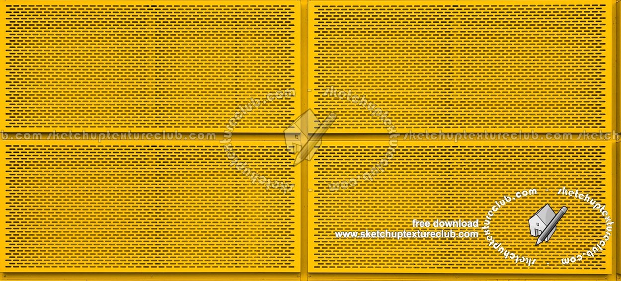 Textures   -   MATERIALS   -   METALS   -   Facades claddings  - Metal industrial cladding texture seamless 19052 (seamless)