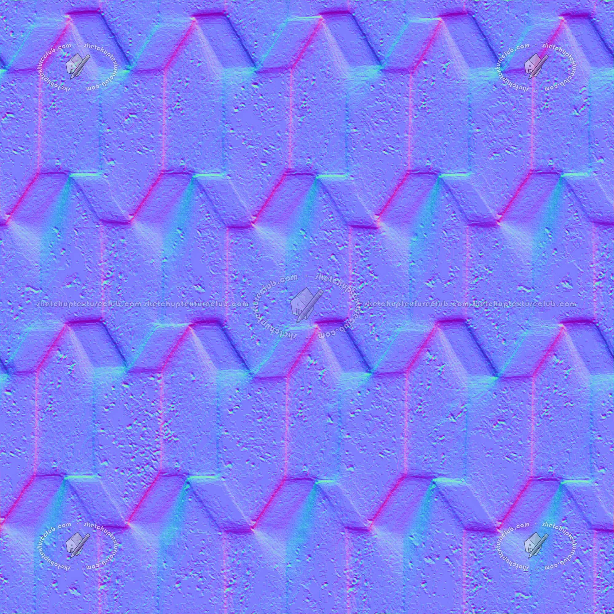 Textures   -   ARCHITECTURE   -   STONES WALLS   -   Claddings stone   -   Exterior  - Natural stone three dimensional walls texture seamless 20900 - Normal