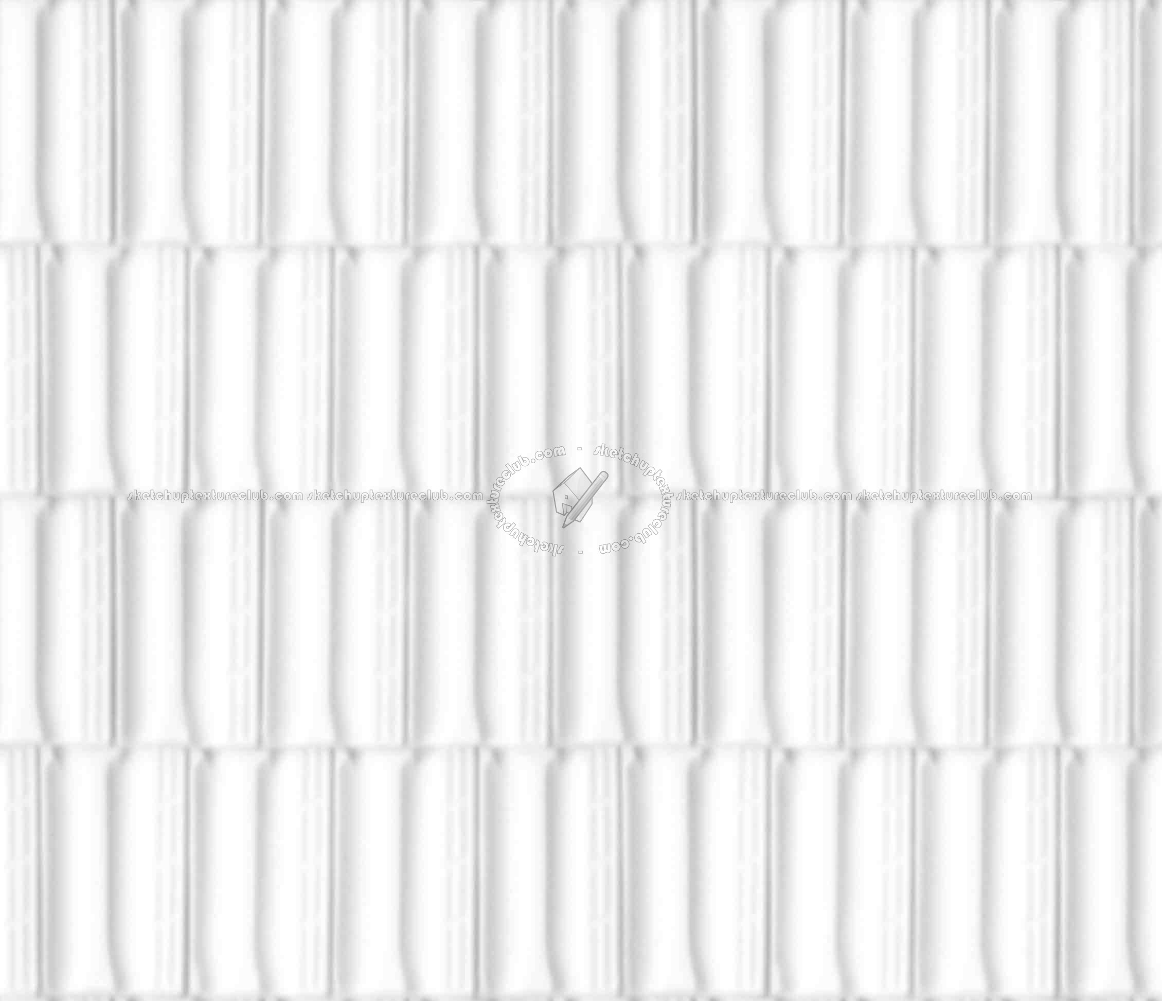 Textures   -   ARCHITECTURE   -   ROOFINGS   -   Clay roofs  - Clay roofing Marseille texture seamless 03340 - Ambient occlusion