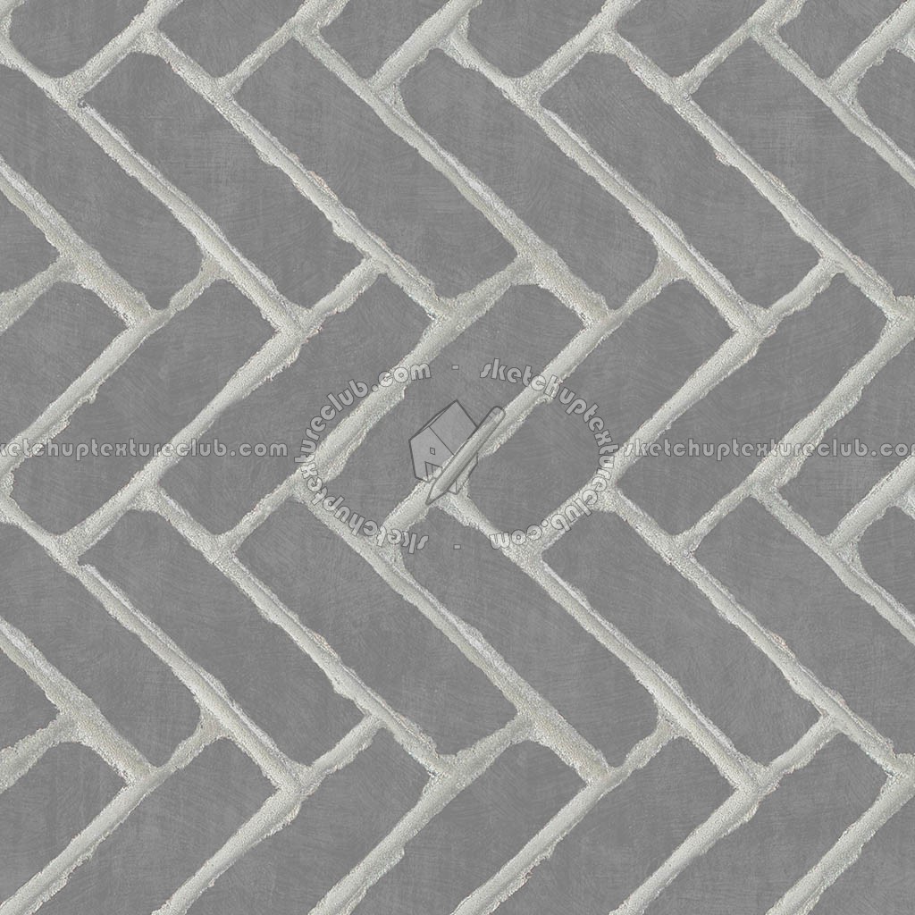 Textures   -   ARCHITECTURE   -   PAVING OUTDOOR   -   Concrete   -   Herringbone  - Concrete paving herringbone outdoor texture seamless 05793 (seamless)