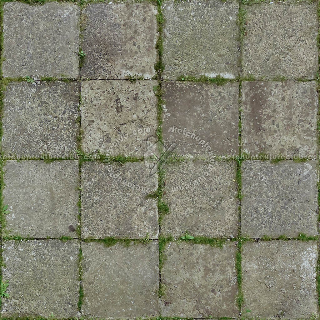 Concrete paving outdoor damaged texture seamless 05480
