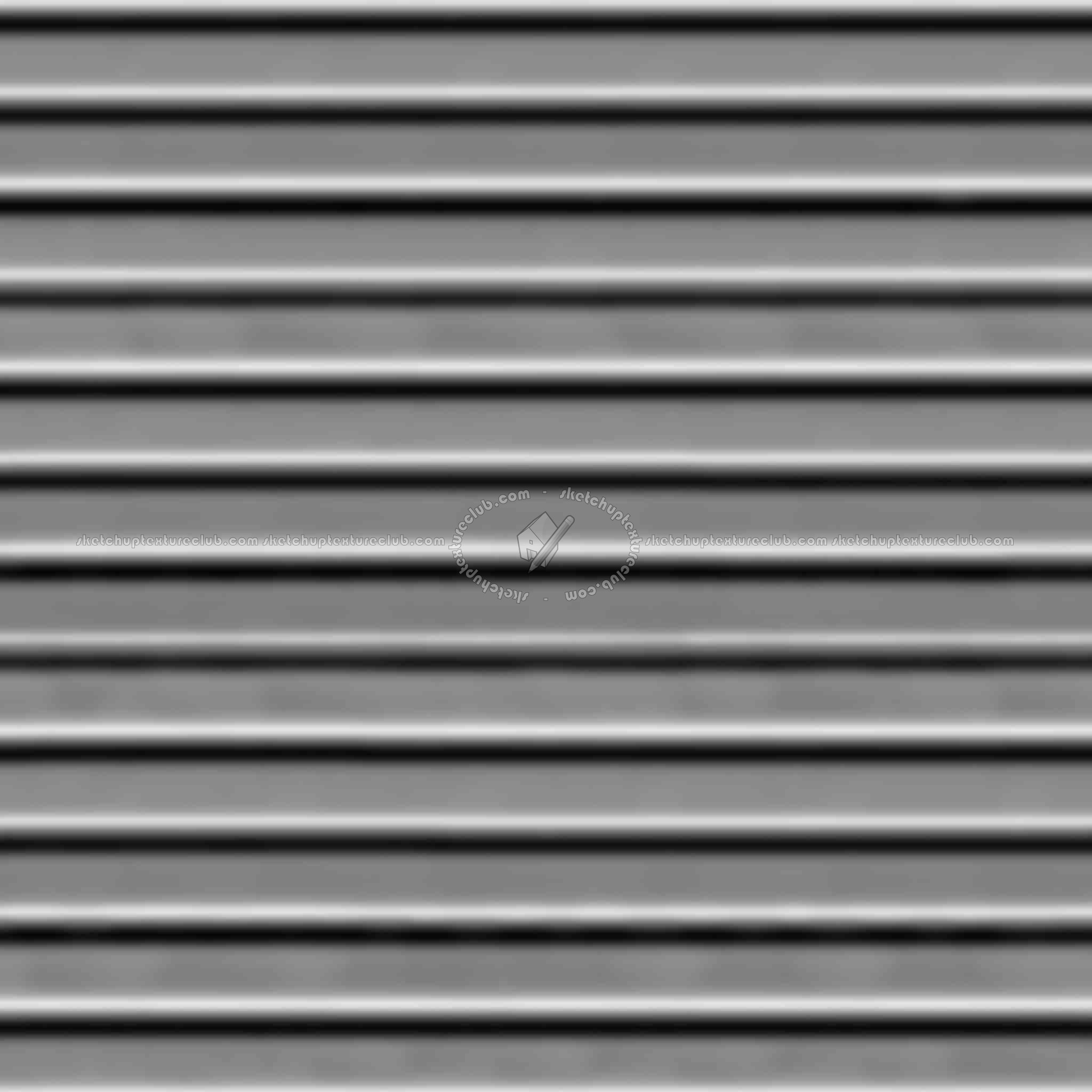 Textures   -   MATERIALS   -   METALS   -   Corrugated  - Corrugated steel texture seamless 09918 - Displacement