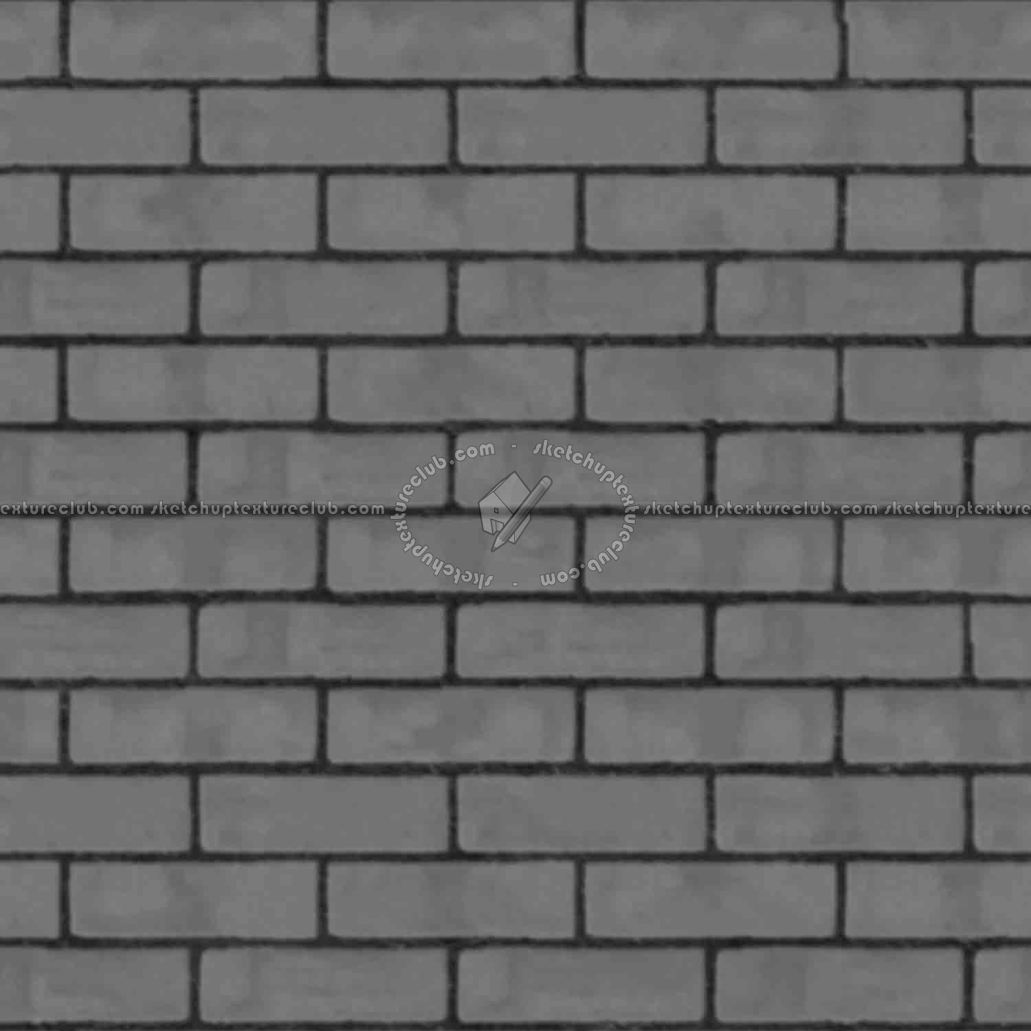 Textures   -   ARCHITECTURE   -   BRICKS   -   Facing Bricks   -   Smooth  - Facing smooth bricks texture seamless 00250 - Displacement