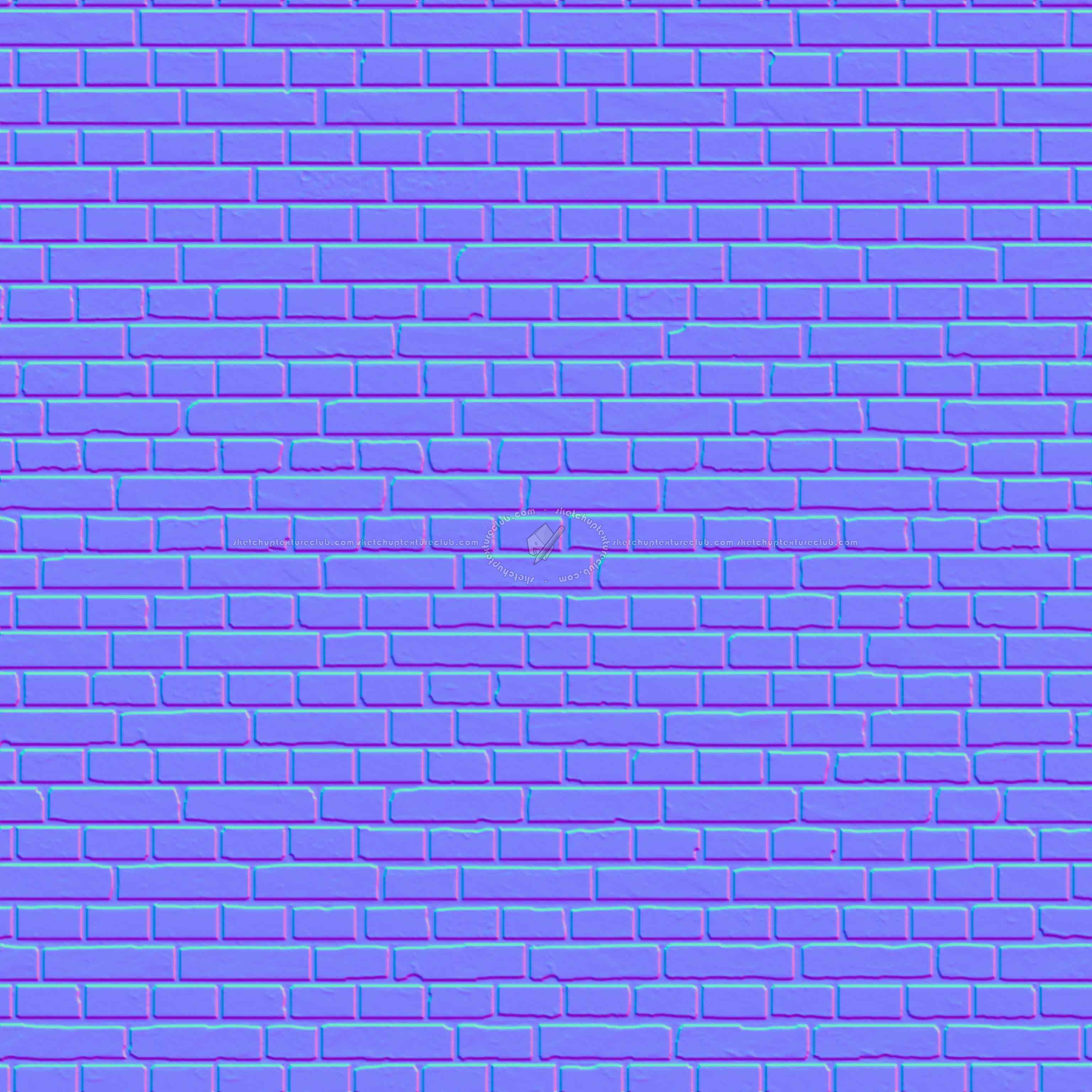 Textures   -   ARCHITECTURE   -   BRICKS   -   Old bricks  - Old bricks texture seamless 00335 - Normal