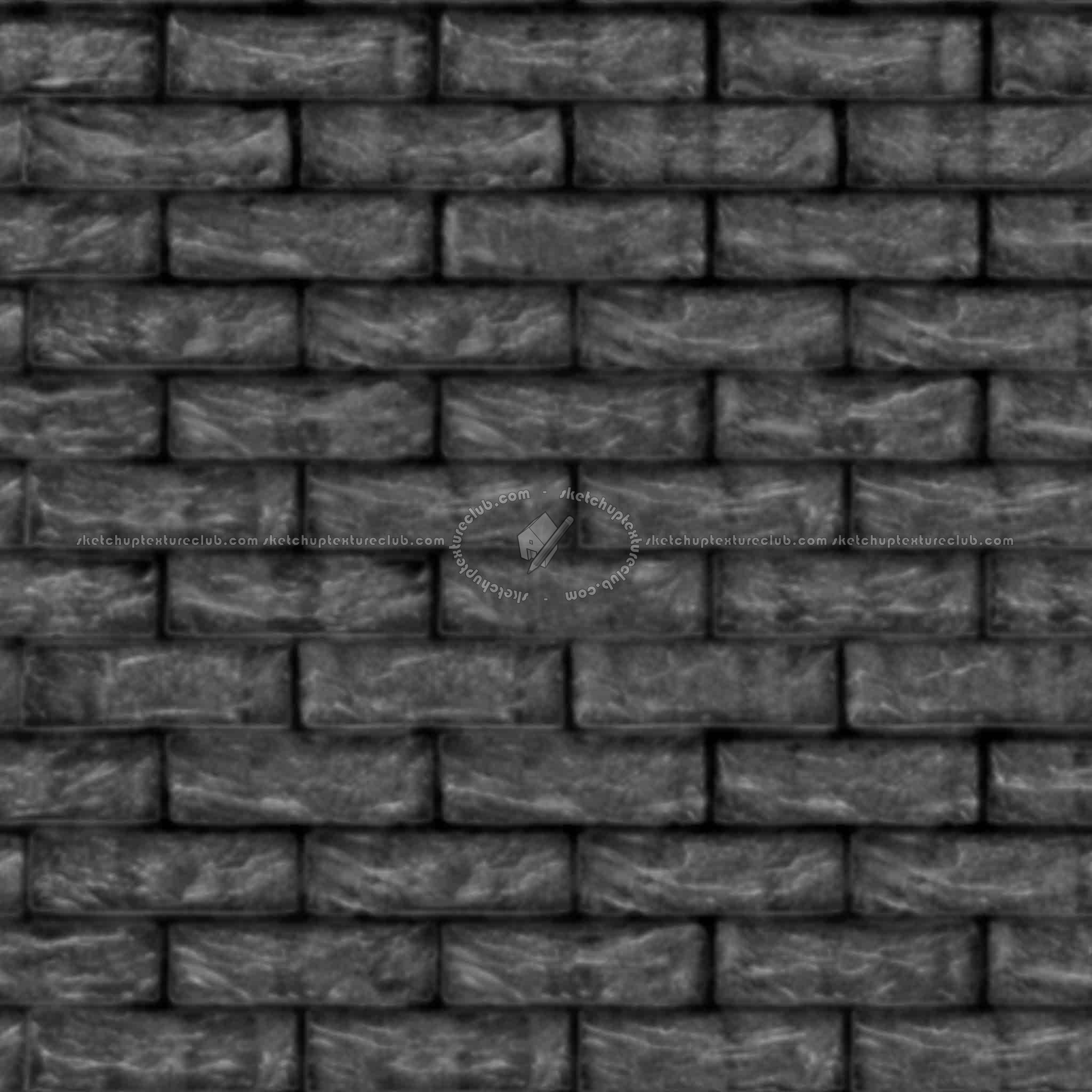 Textures   -   ARCHITECTURE   -   BRICKS   -   Facing Bricks   -   Rustic  - Rustic bricks texture seamless 00174 - Displacement