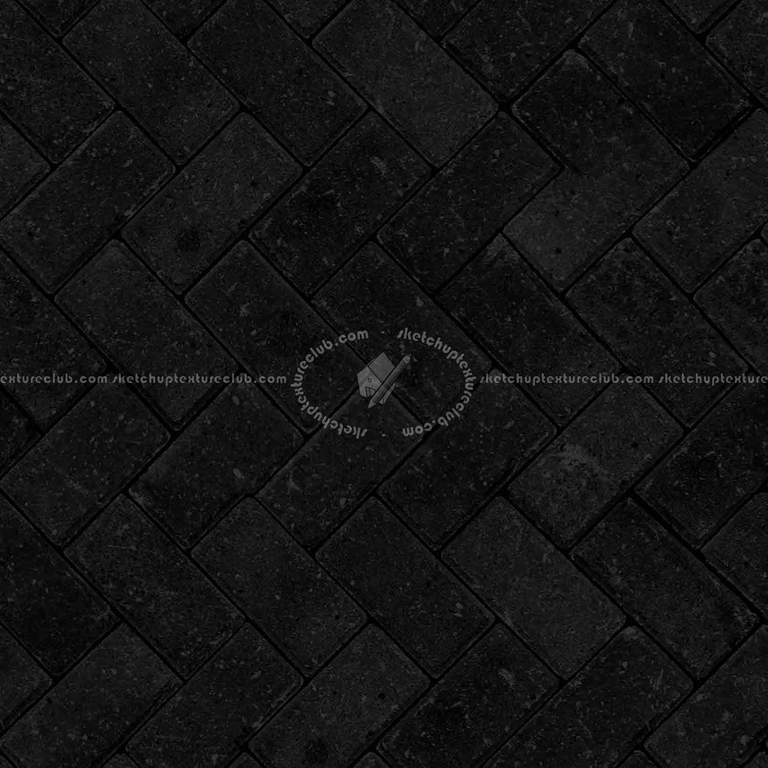 Textures   -   ARCHITECTURE   -   PAVING OUTDOOR   -   Pavers stone   -   Herringbone  - Stone paving outdoor herringbone texture seamless 06508 - Specular