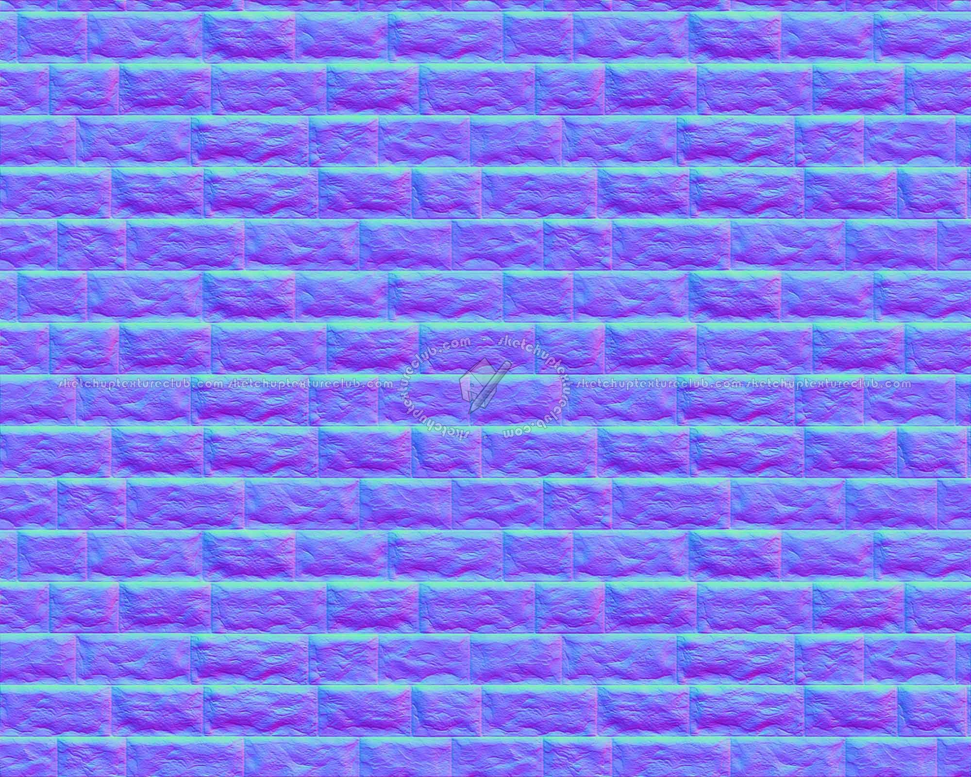 Textures   -   ARCHITECTURE   -   STONES WALLS   -   Claddings stone   -   Exterior  - Wall cladding stone texture seamless 07738 - Normal