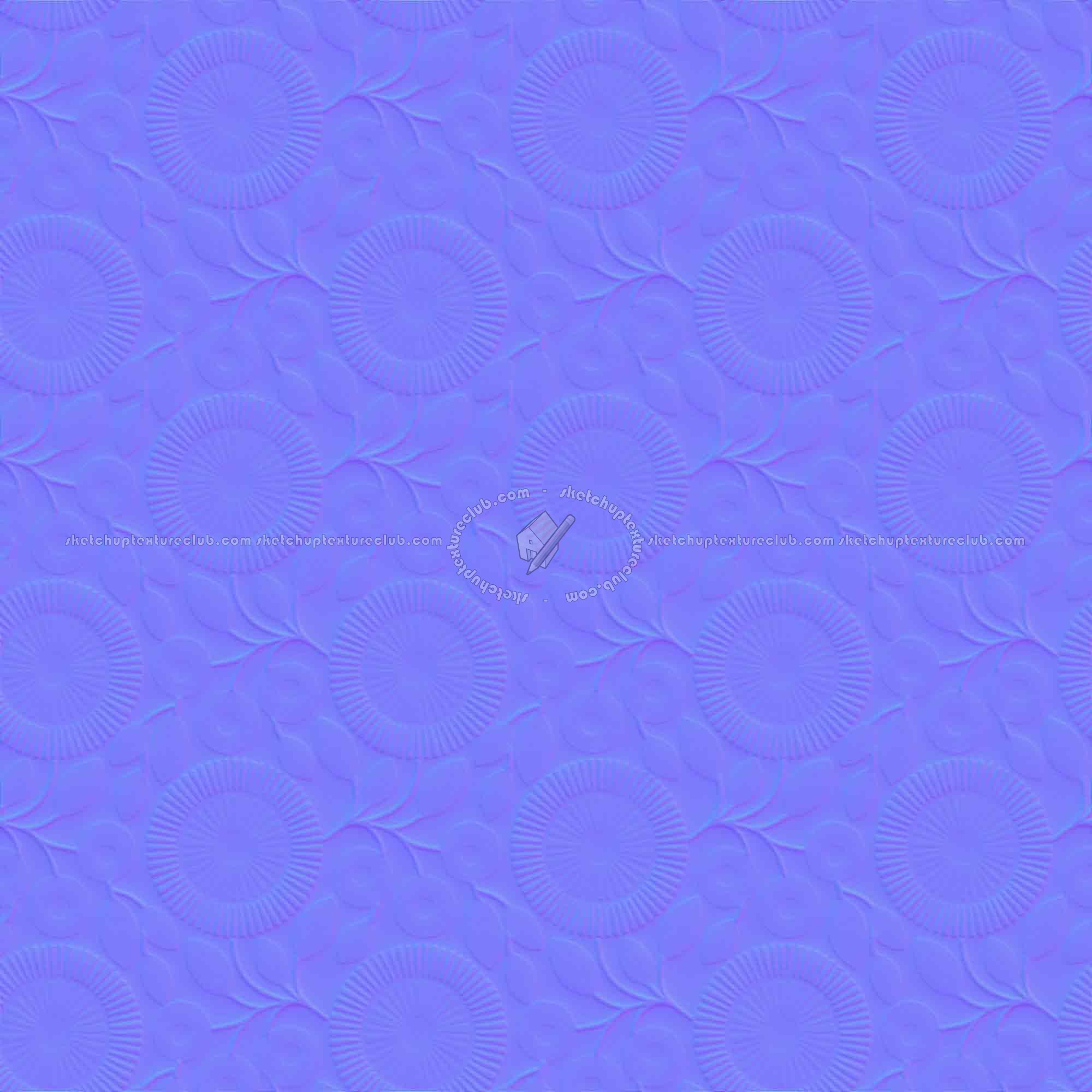 Textures - FREE PBR TEXTURES - Wallpaper PBR texture seamless 21434 - Normal