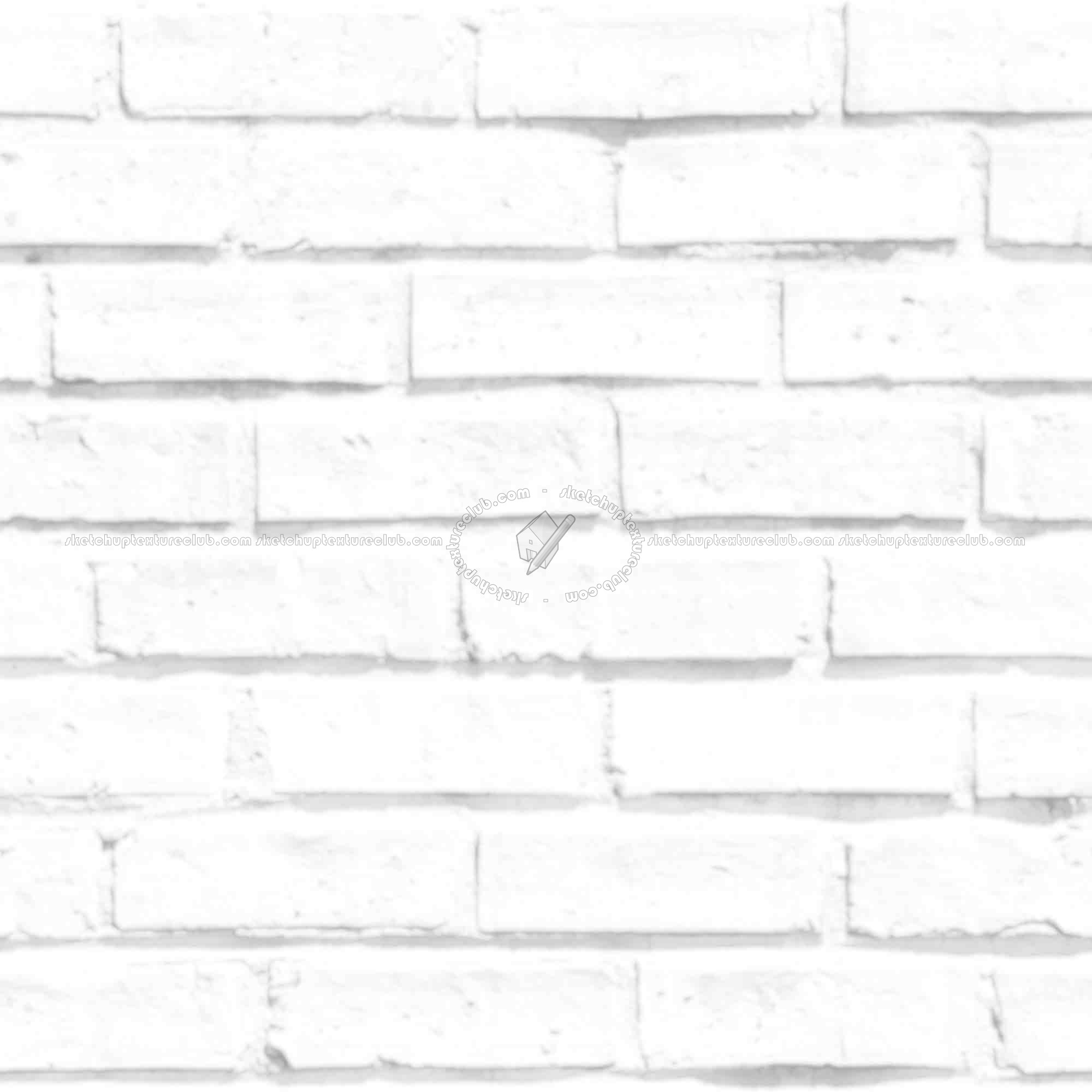 Textures   -   ARCHITECTURE   -   BRICKS   -   White Bricks  - White bricks texture seamless 00490 - Ambient occlusion