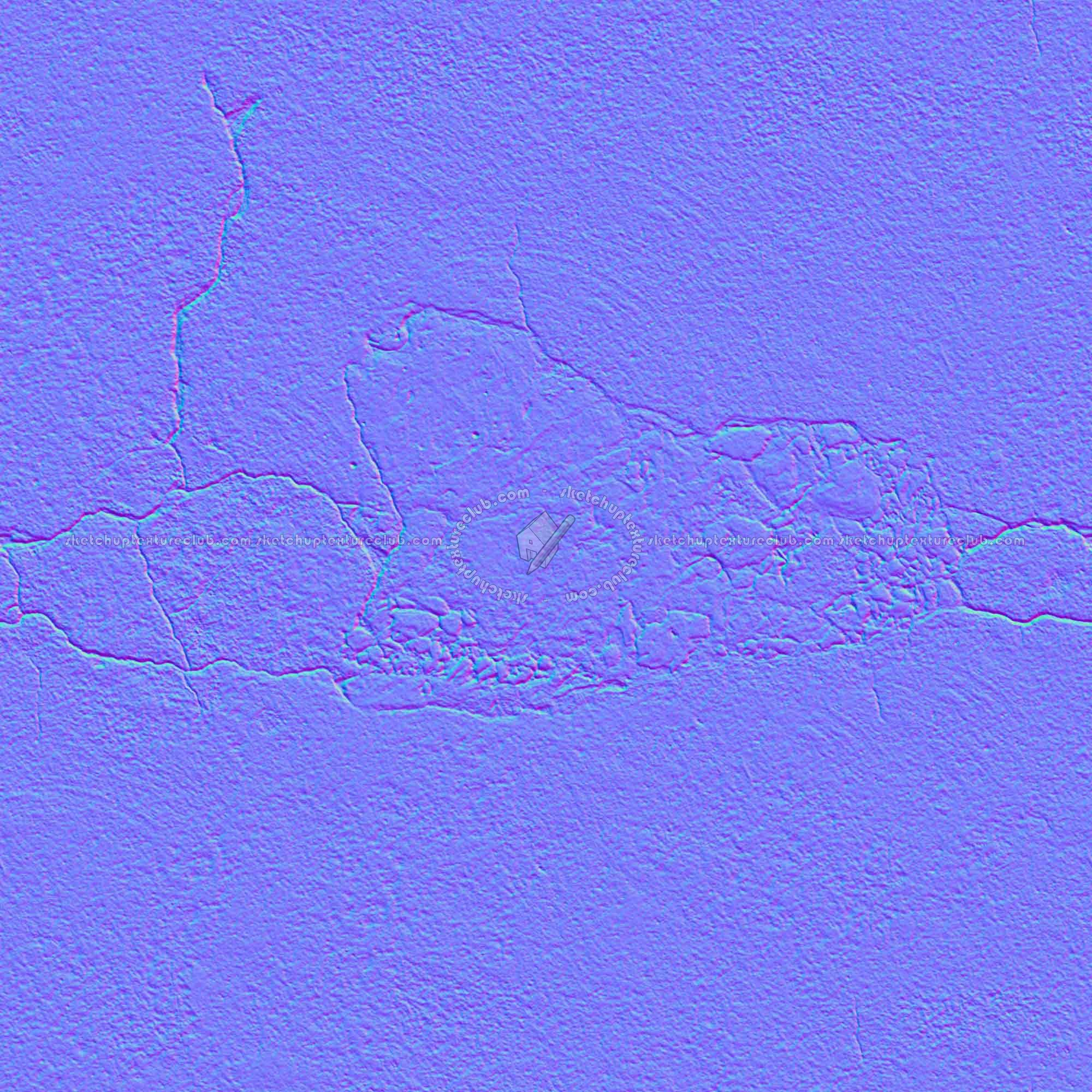 Textures   -   ARCHITECTURE   -   CONCRETE   -   Bare   -   Damaged walls  - Concrete bare damaged texture seamless 01369 - Normal