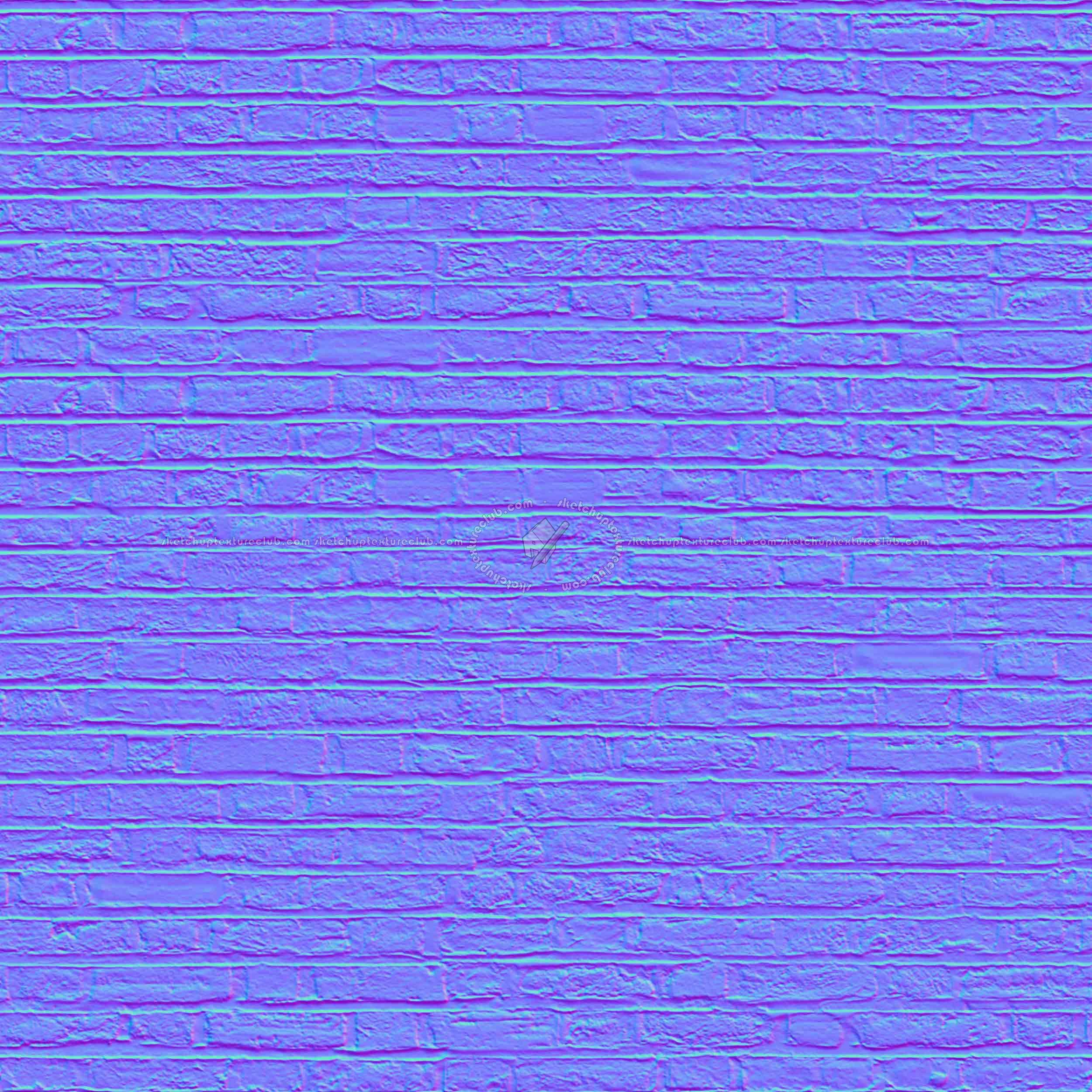 Textures   -   ARCHITECTURE   -   BRICKS   -   Damaged bricks  - Damaged bricks texture seamless 00111 - Normal