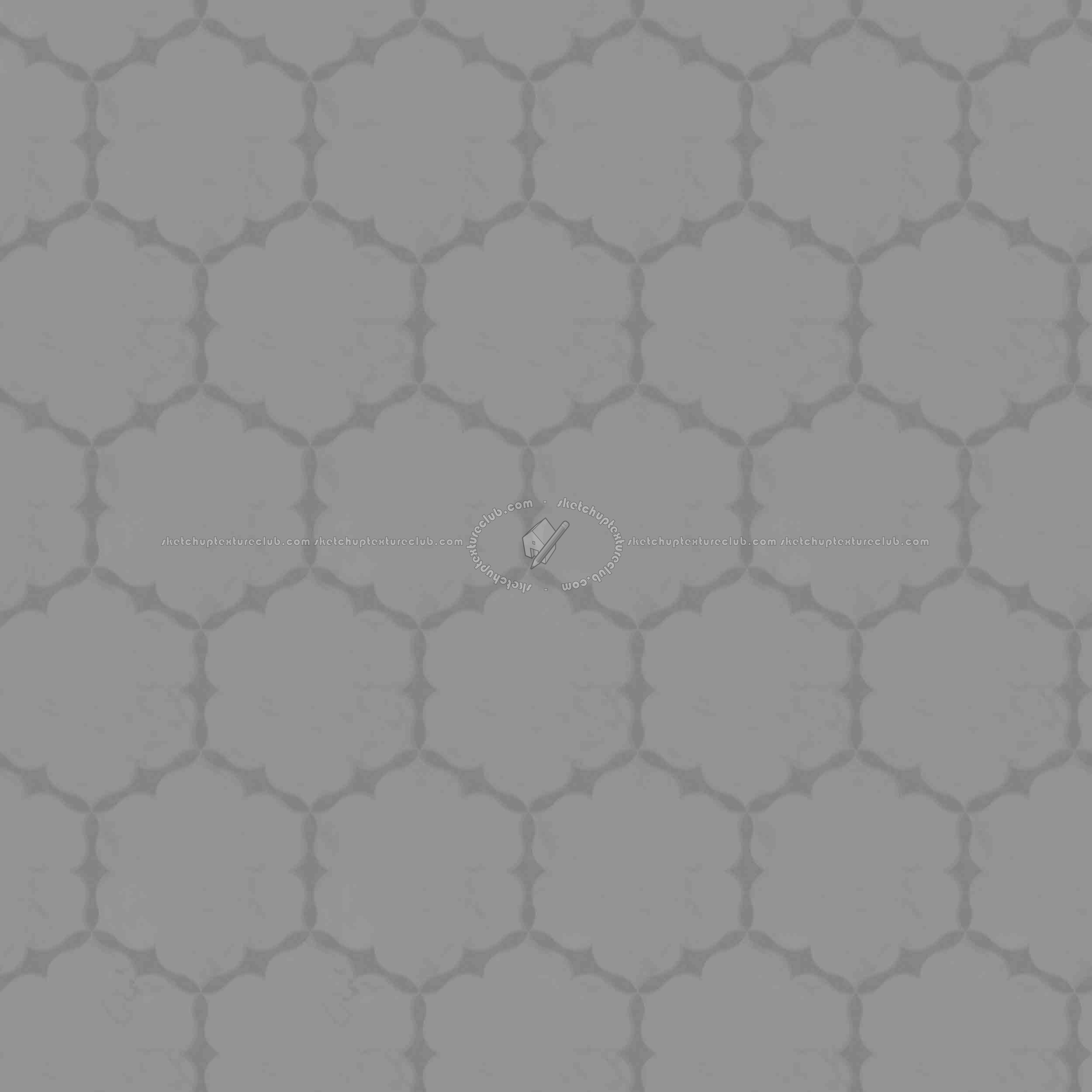 Textures   -   ARCHITECTURE   -   TILES INTERIOR   -   Marble tiles   -   Marble geometric patterns  - Hexagonal white marble tile texture seamless 1 21127 - Displacement