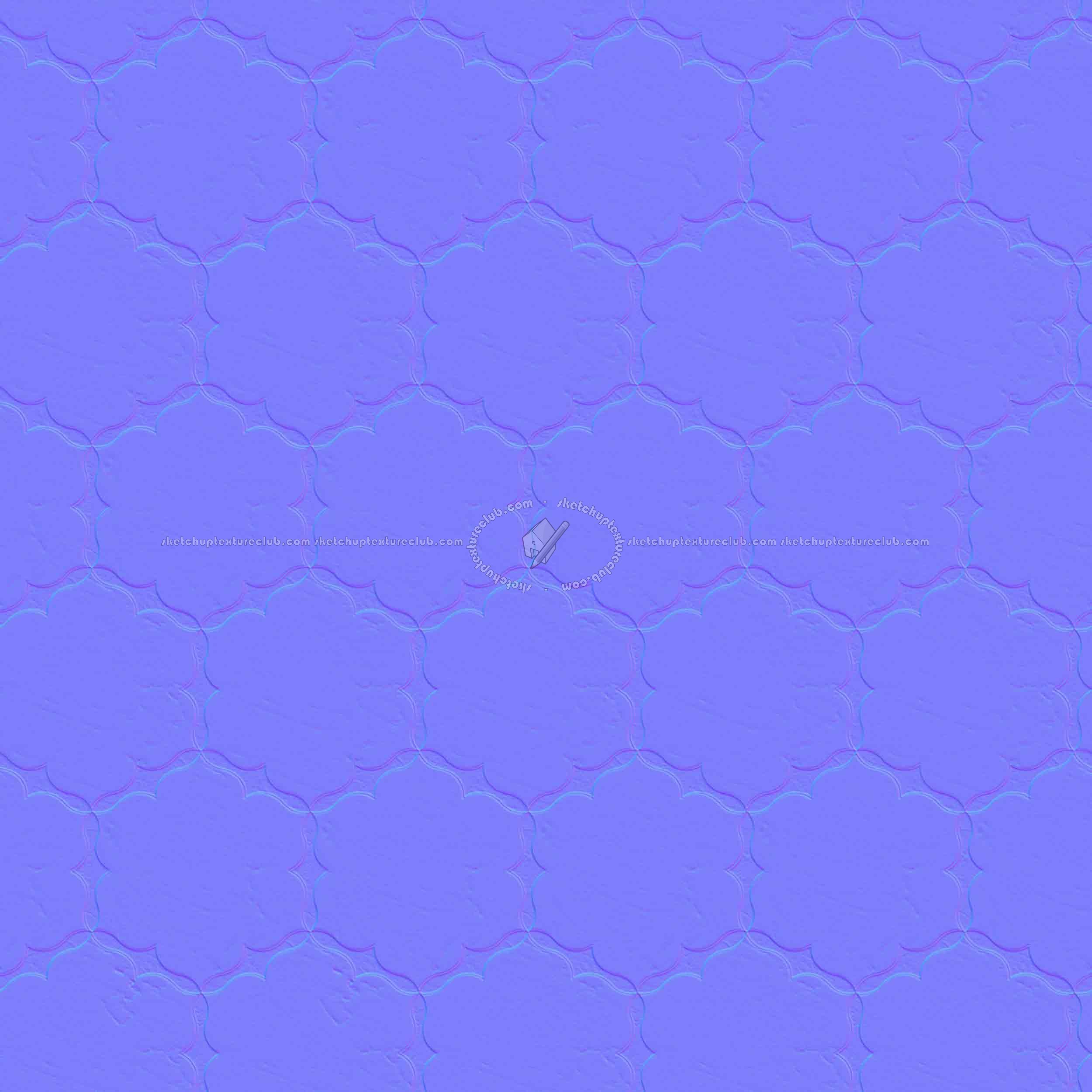 Textures   -   ARCHITECTURE   -   TILES INTERIOR   -   Marble tiles   -   Marble geometric patterns  - Hexagonal white marble tile texture seamless 1 21127 - Normal