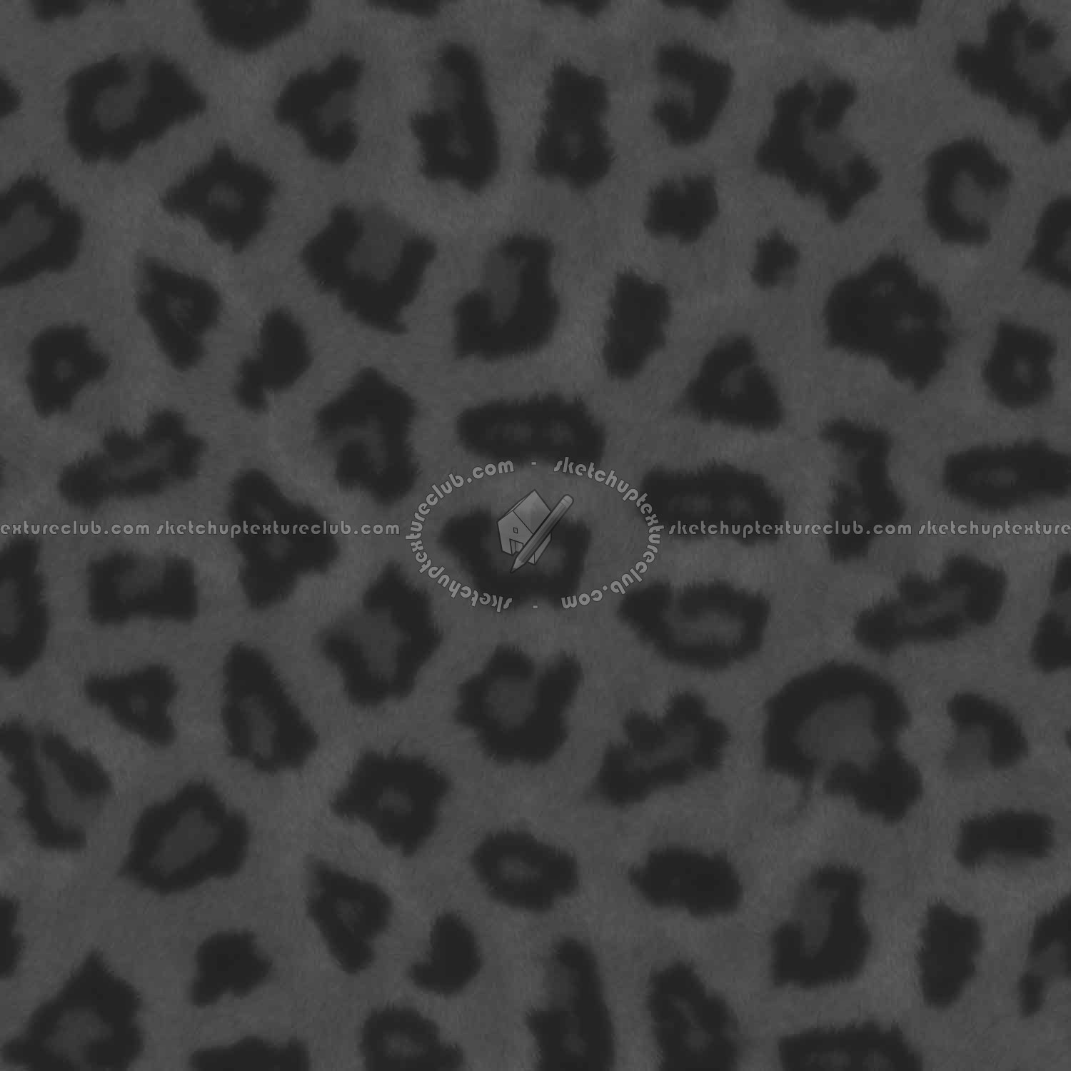 Textures   -   MATERIALS   -   FUR ANIMAL  - Leopard faux fake fur animal texture seamless 09560 - Displacement
