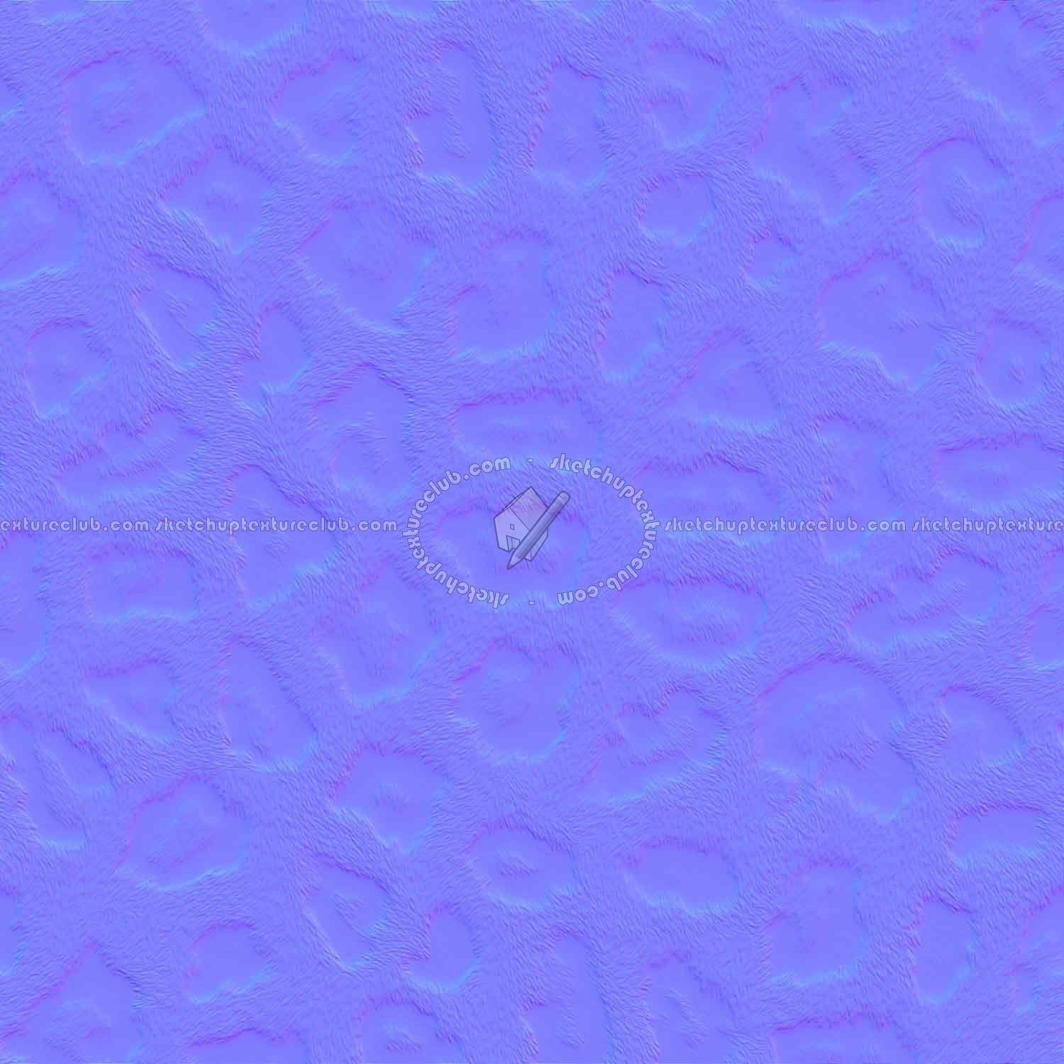 Textures   -   MATERIALS   -   FUR ANIMAL  - Leopard faux fake fur animal texture seamless 09560 - Normal